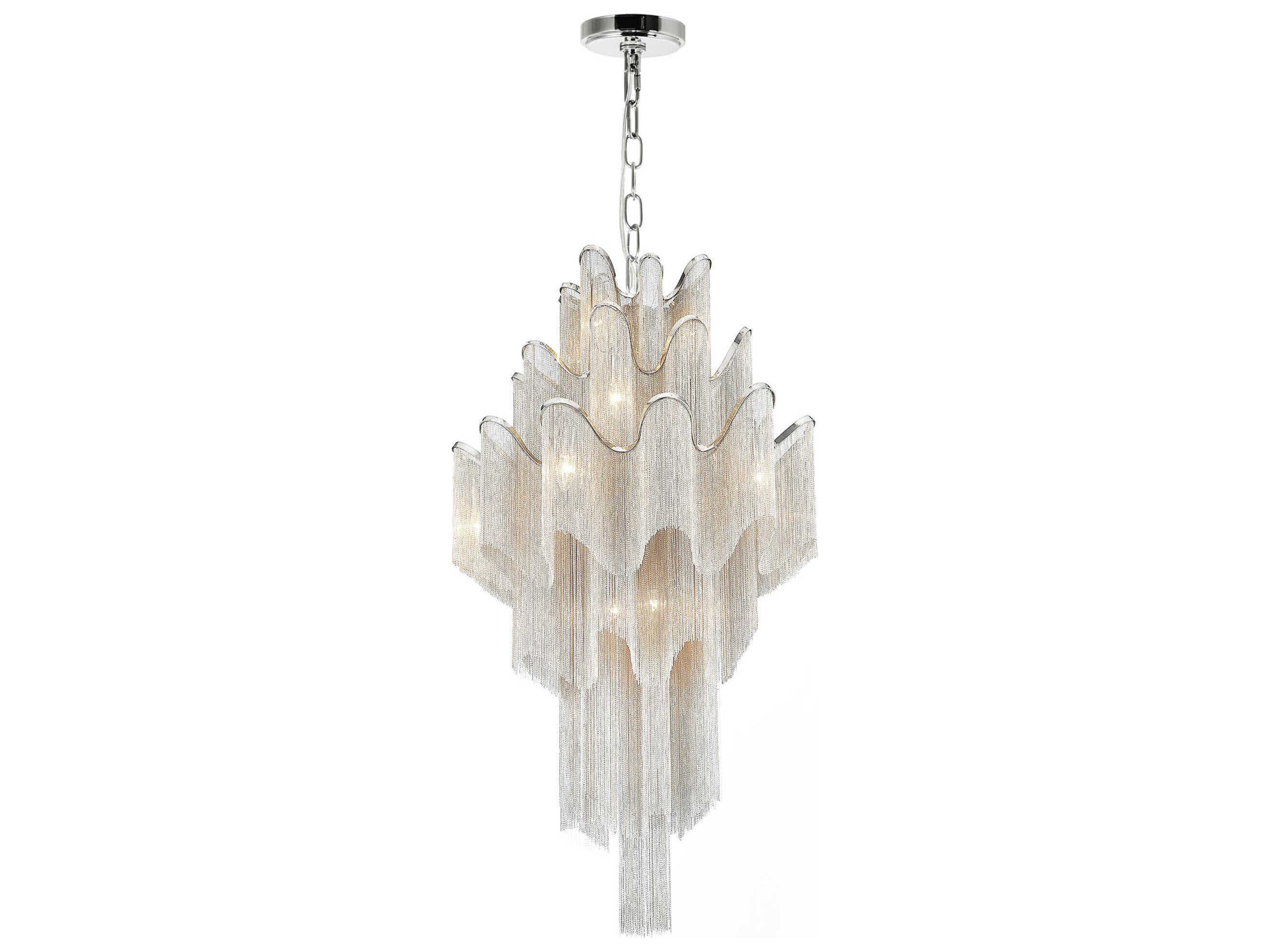 CWI Lighting Daisy 17-Light Chrome Chandelier
