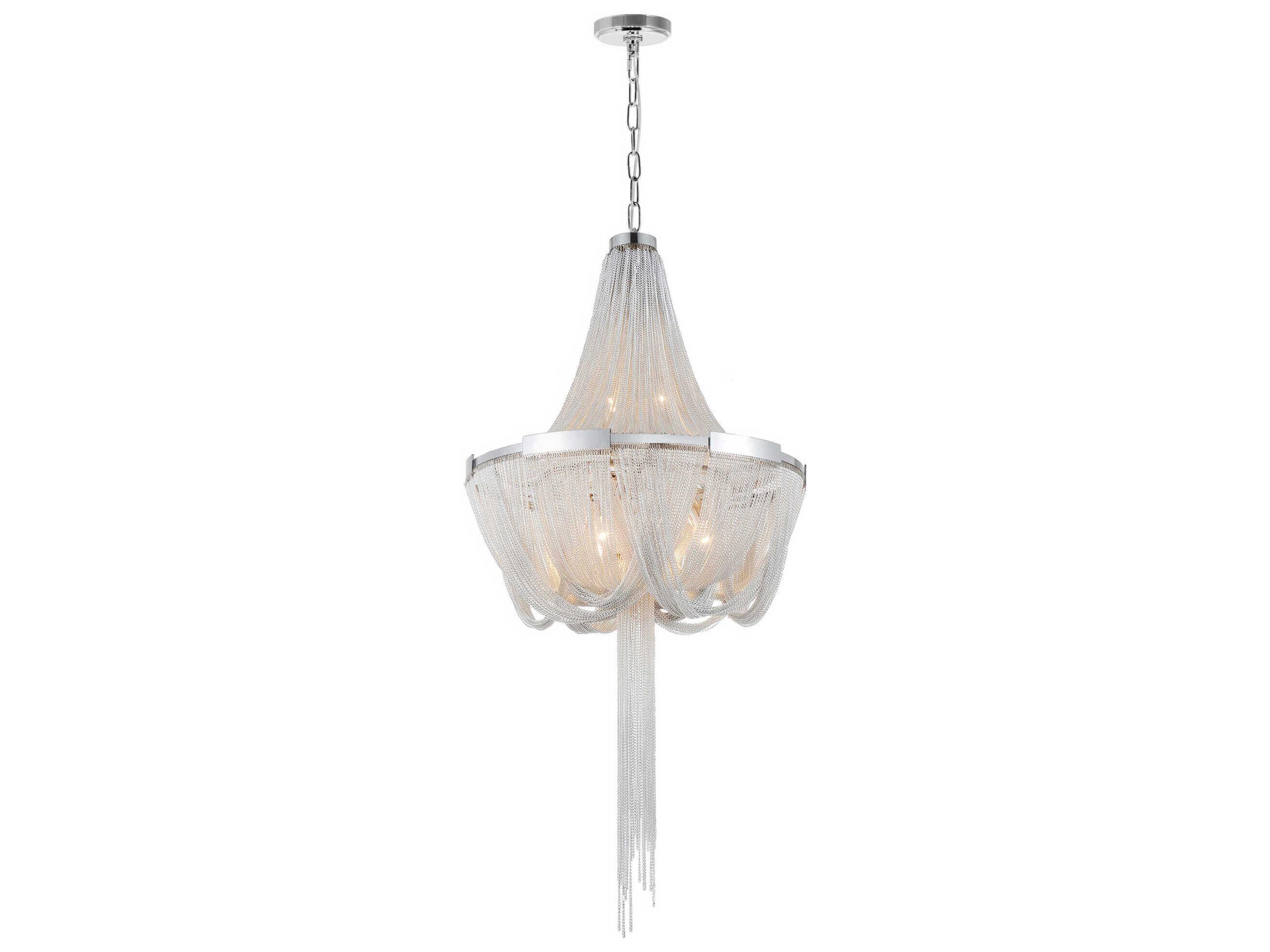 CWI Lighting Enchanted 6-Light Chrome Chandelier