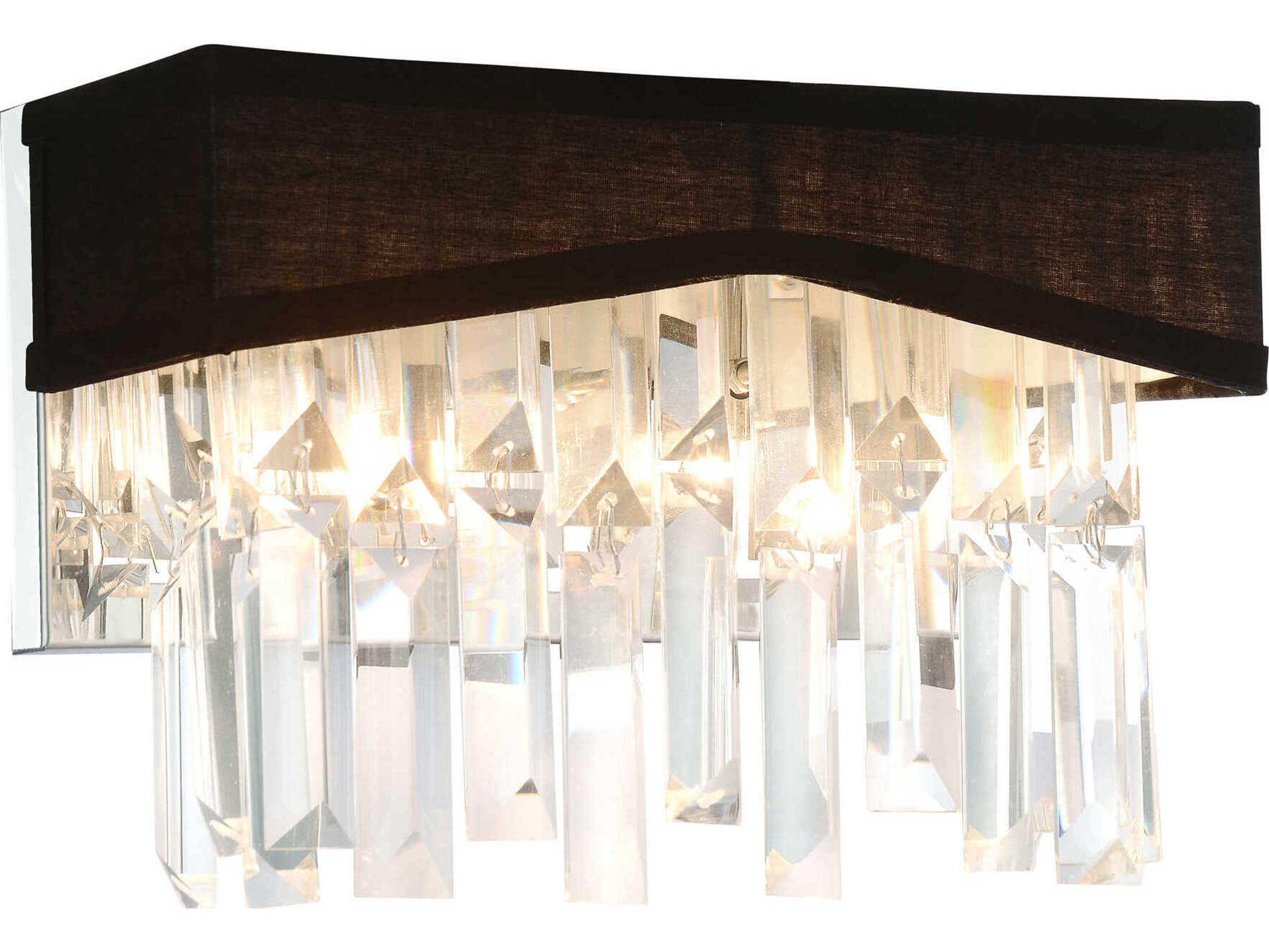 CWI Lighting Havely 2-Light Chrome Vanity Light