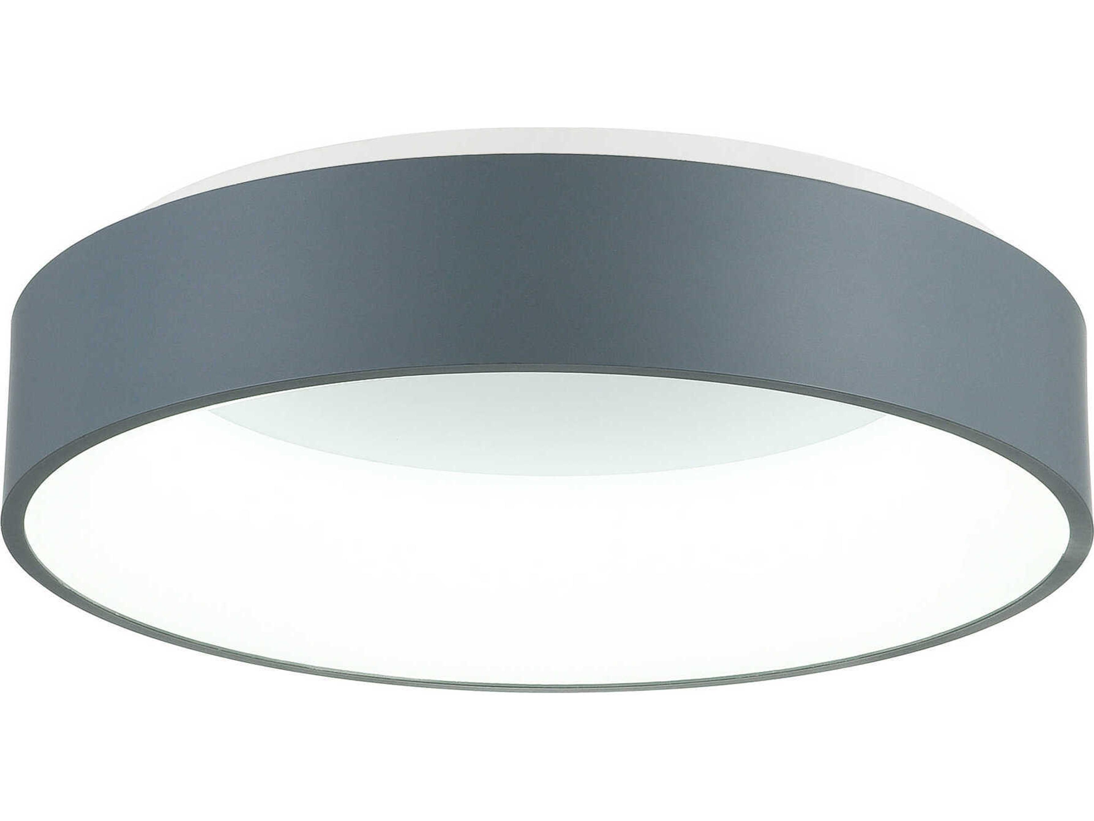 CWI Lighting Arenal Gray Round Flush Mount