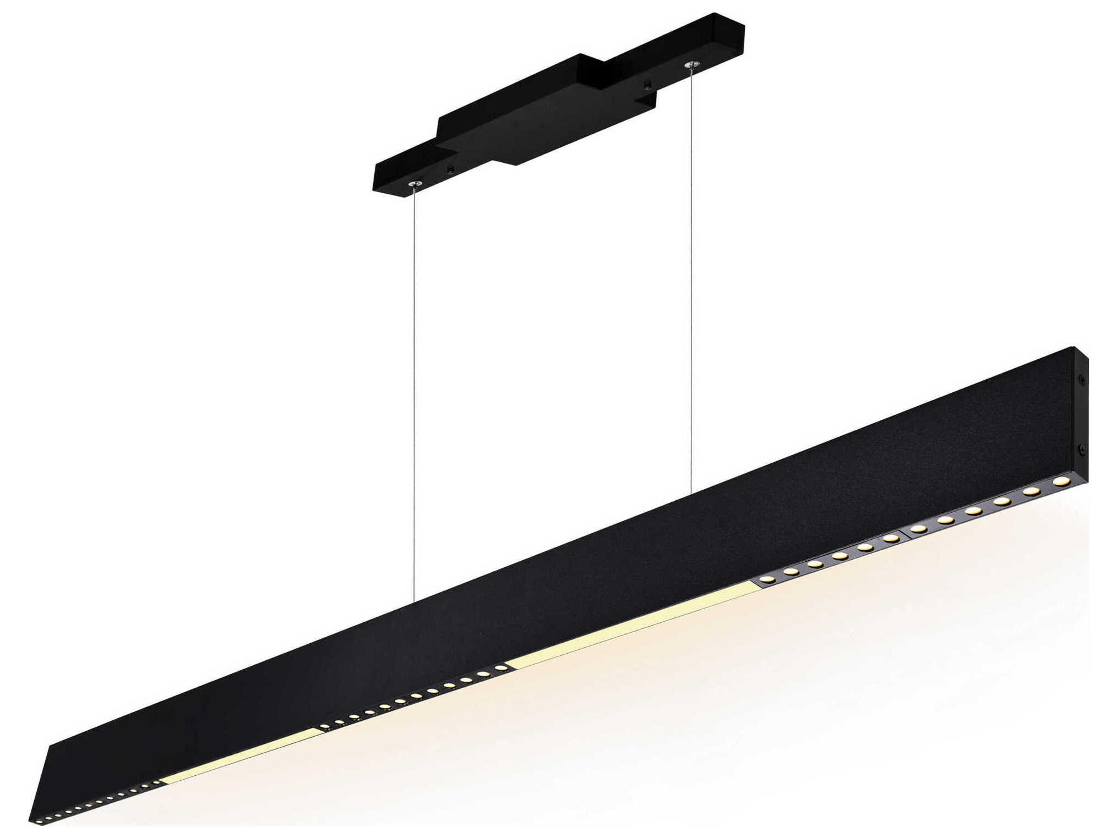 CWI Lighting Bellagio Black Linear Island Pendant