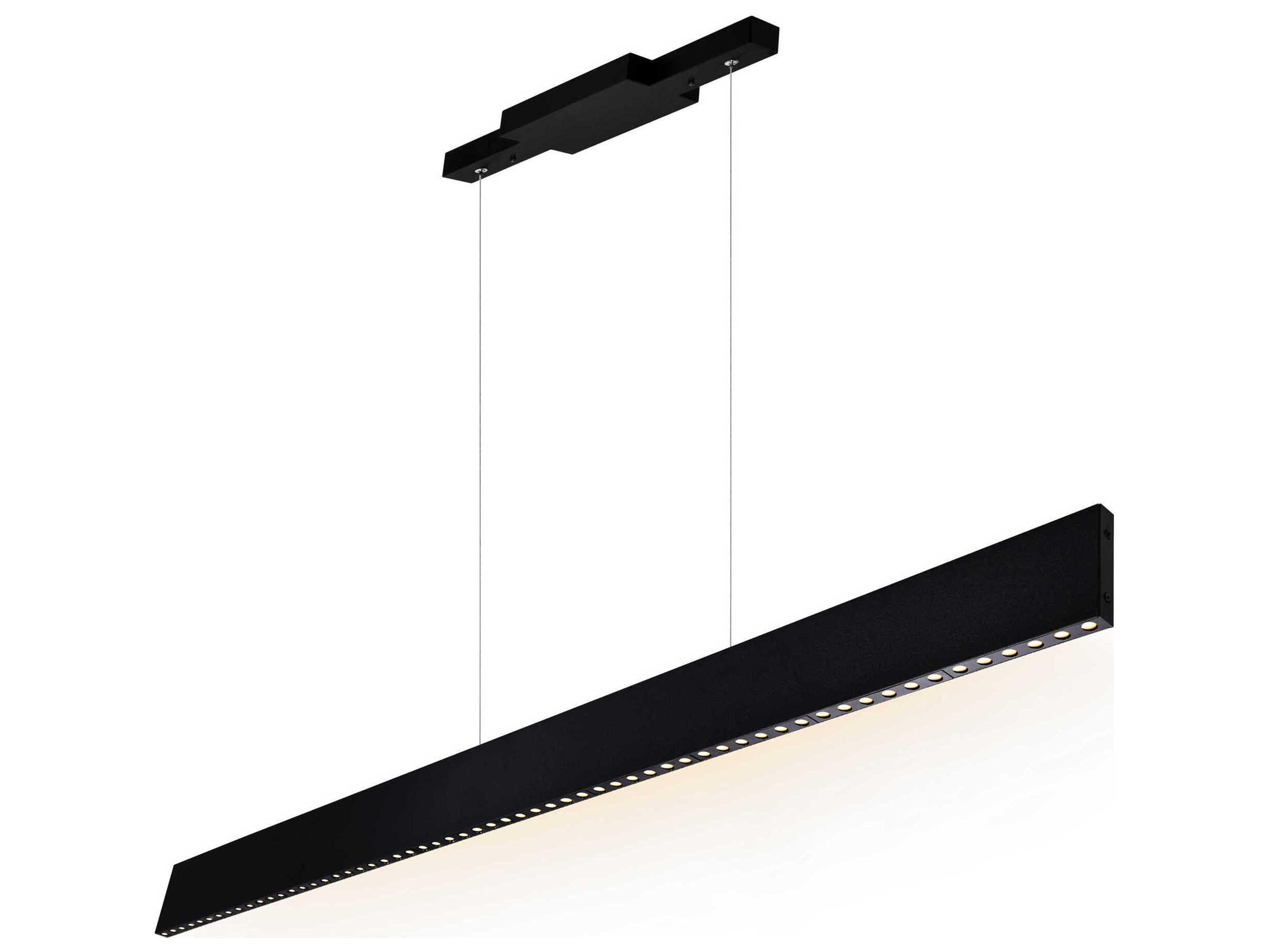 CWI Lighting Bellagio Black Linear Island Pendant