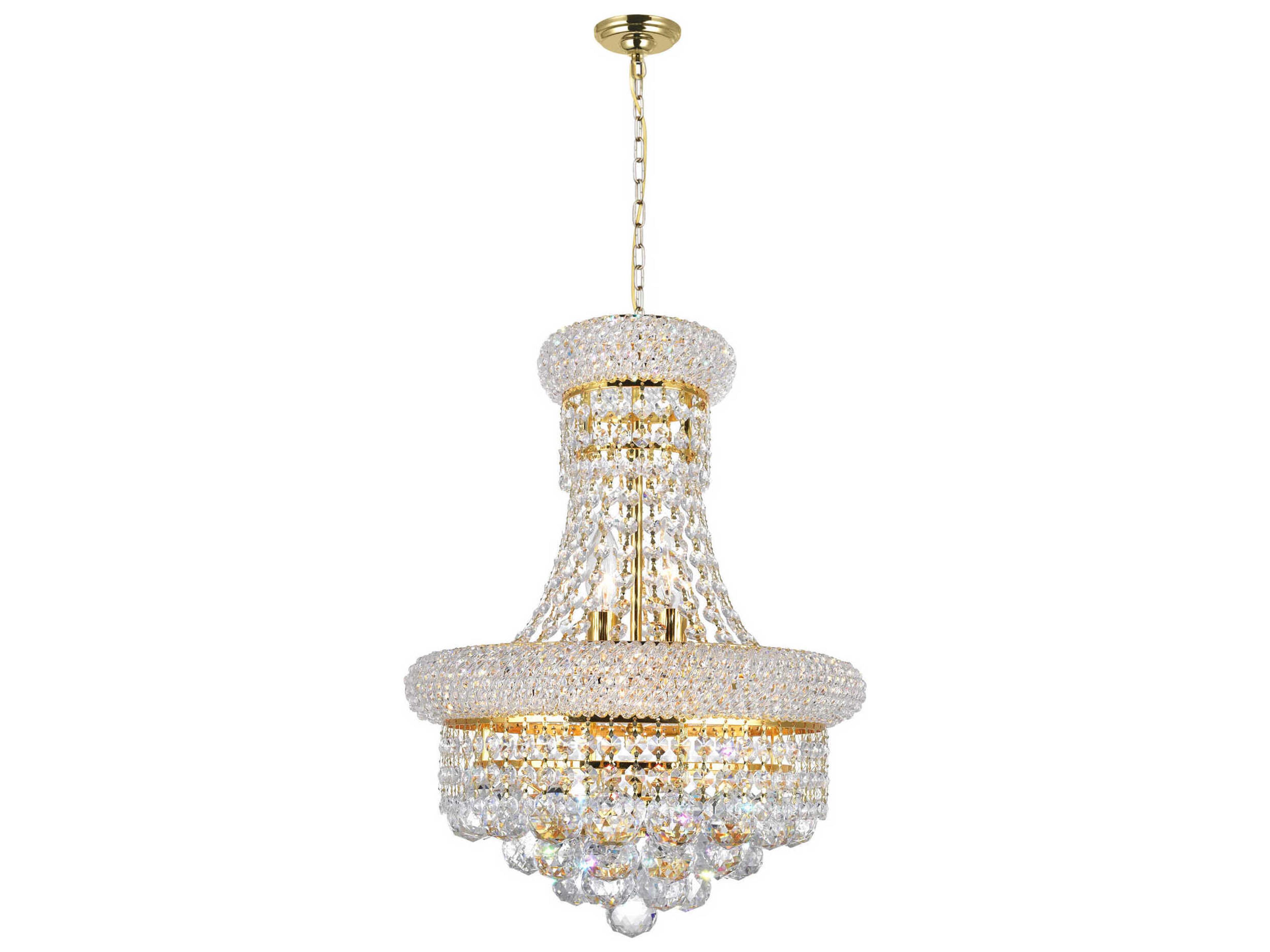 CWI Lighting Empire 6-Light Gold Traditional Chandelier