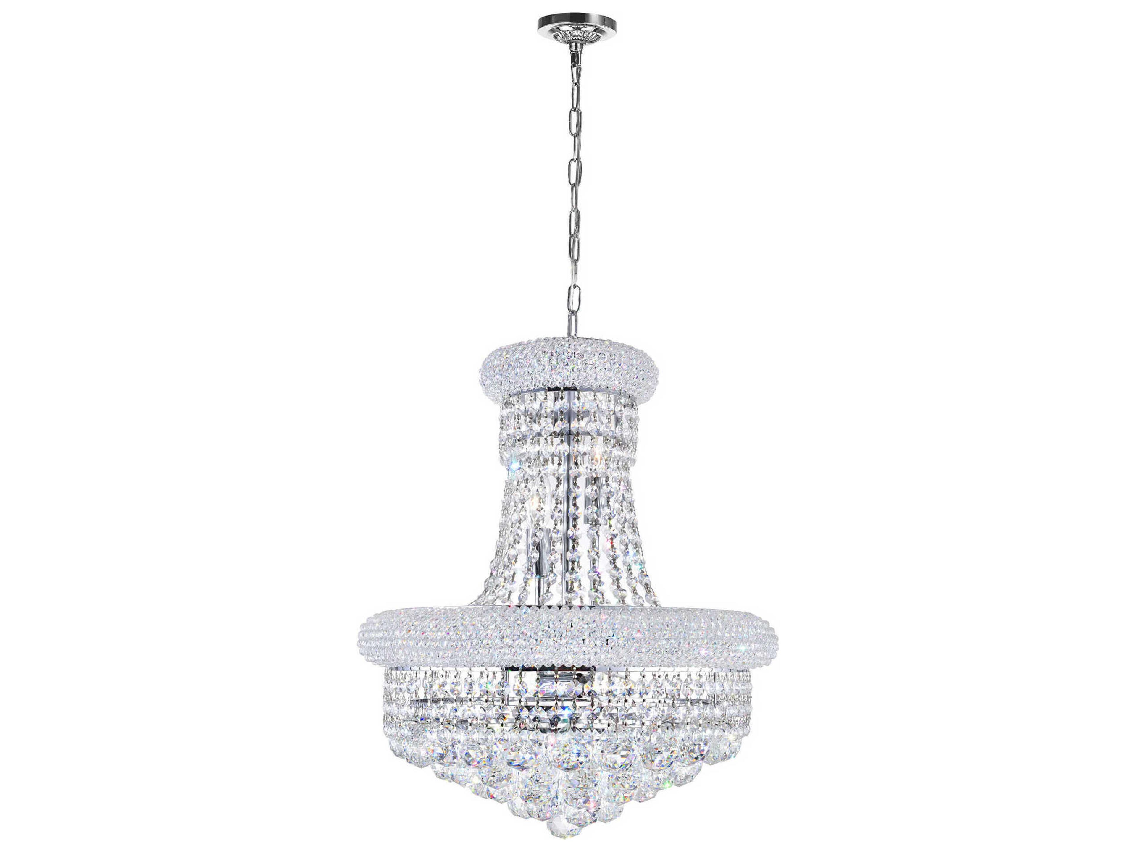 CWI Lighting Empire 8-Light Chrome Traditional Chandelier