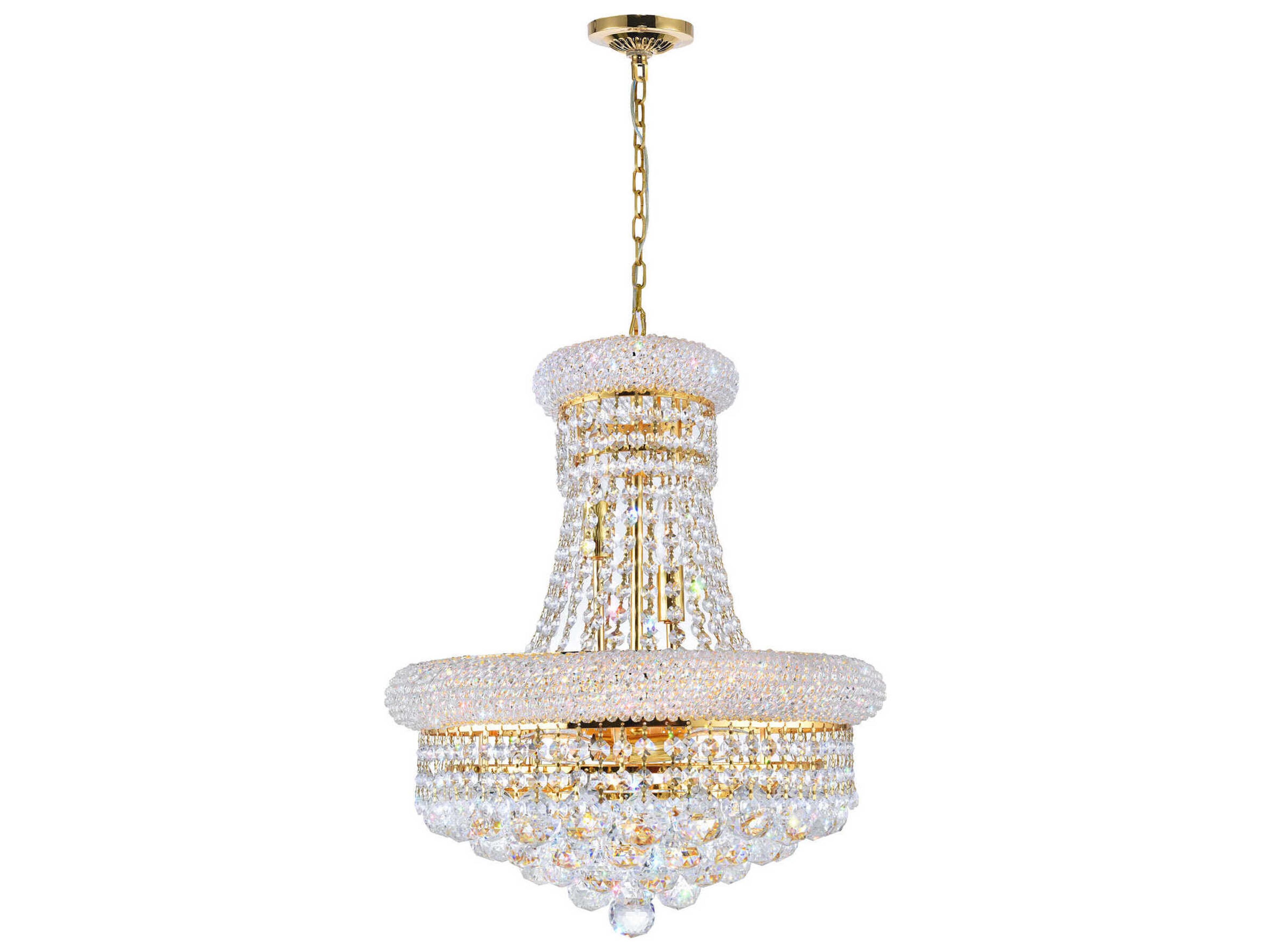 CWI Lighting Empire 8-Light Gold Traditional Chandelier