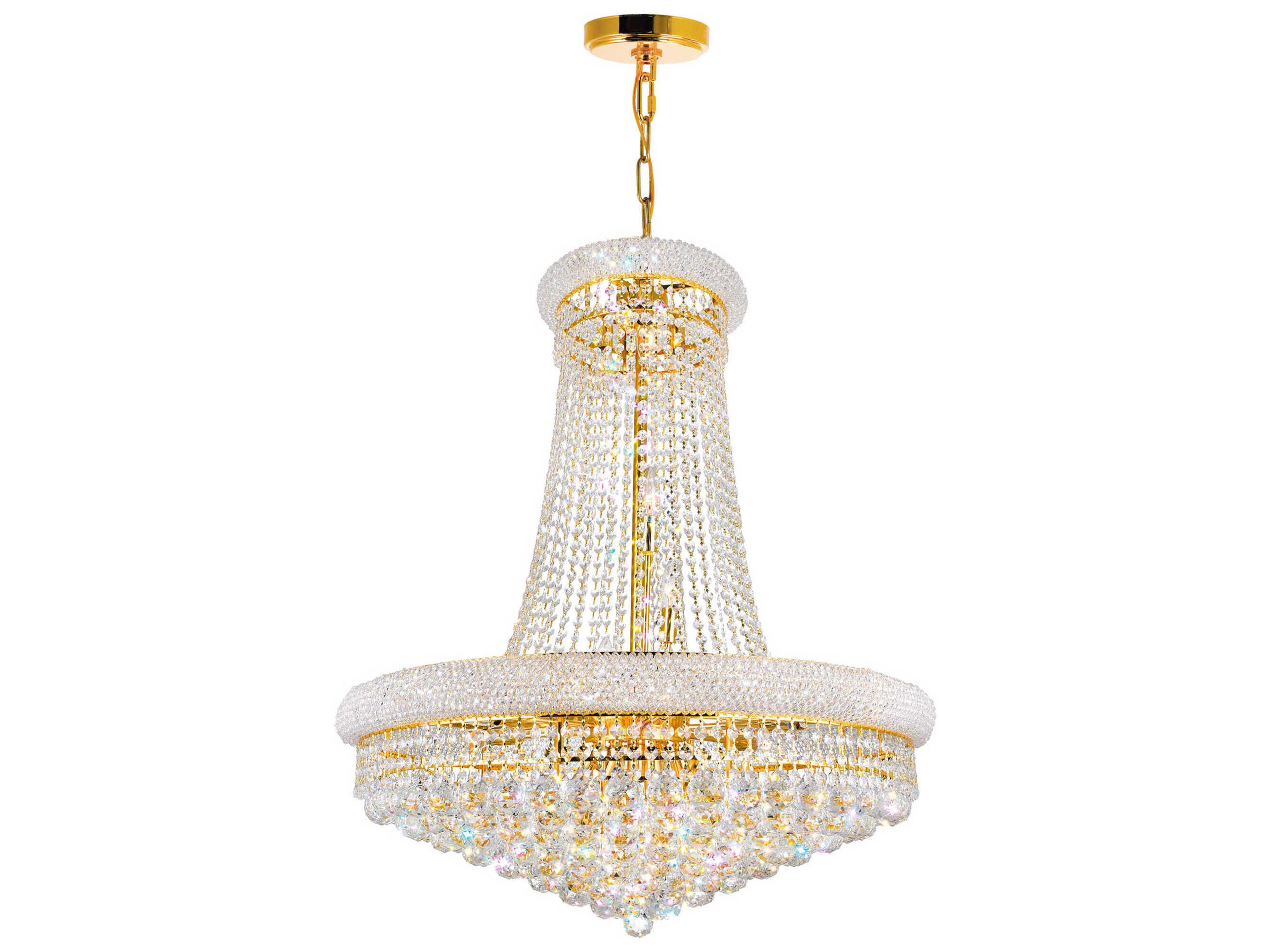 CWI Lighting Empire 18-Light Gold Traditional Chandelier