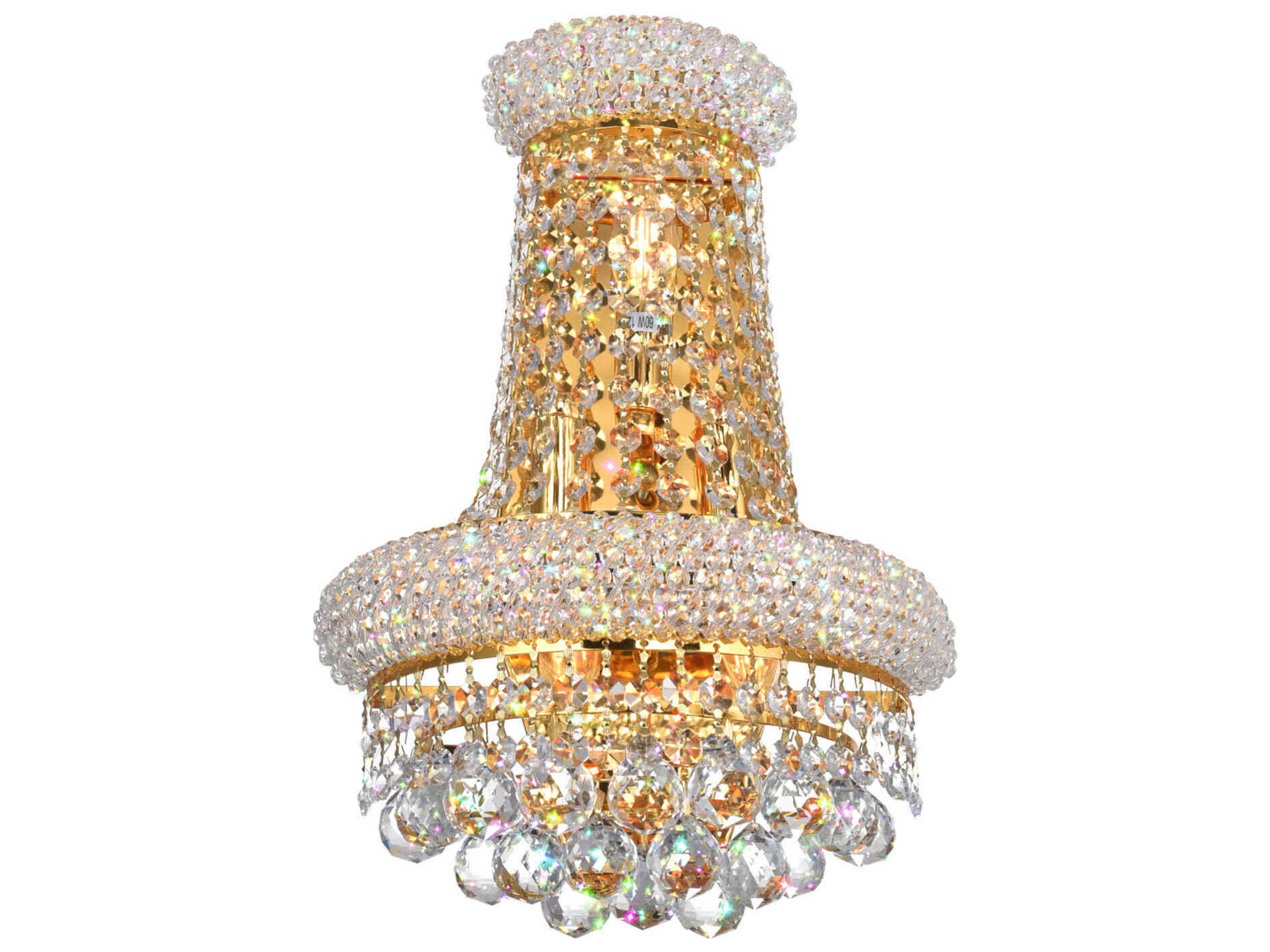 CWI Lighting Empire 3-Light Gold Traditional Vanity Light