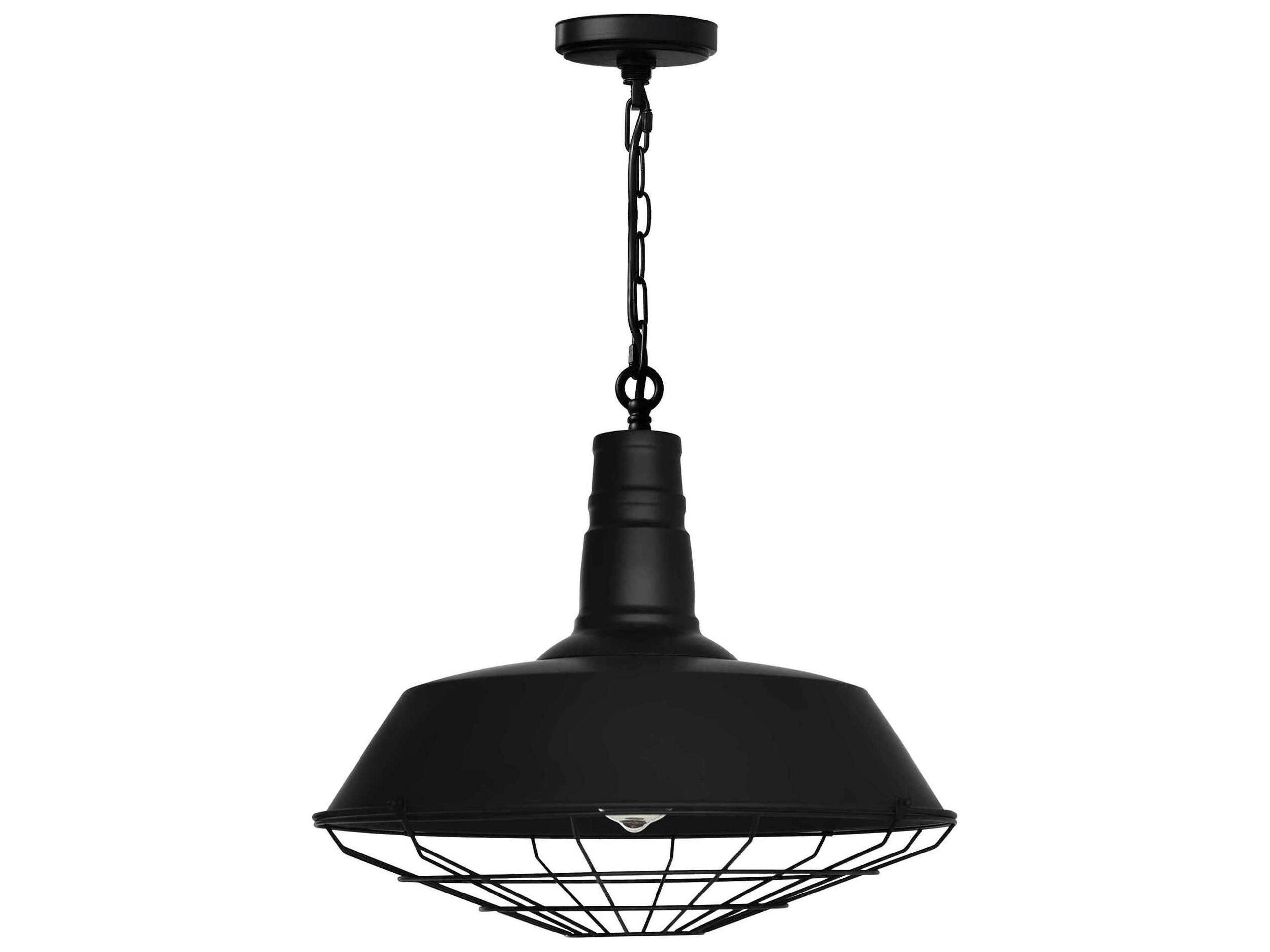 CWI Lighting Morgan 1-Light Black Pendant