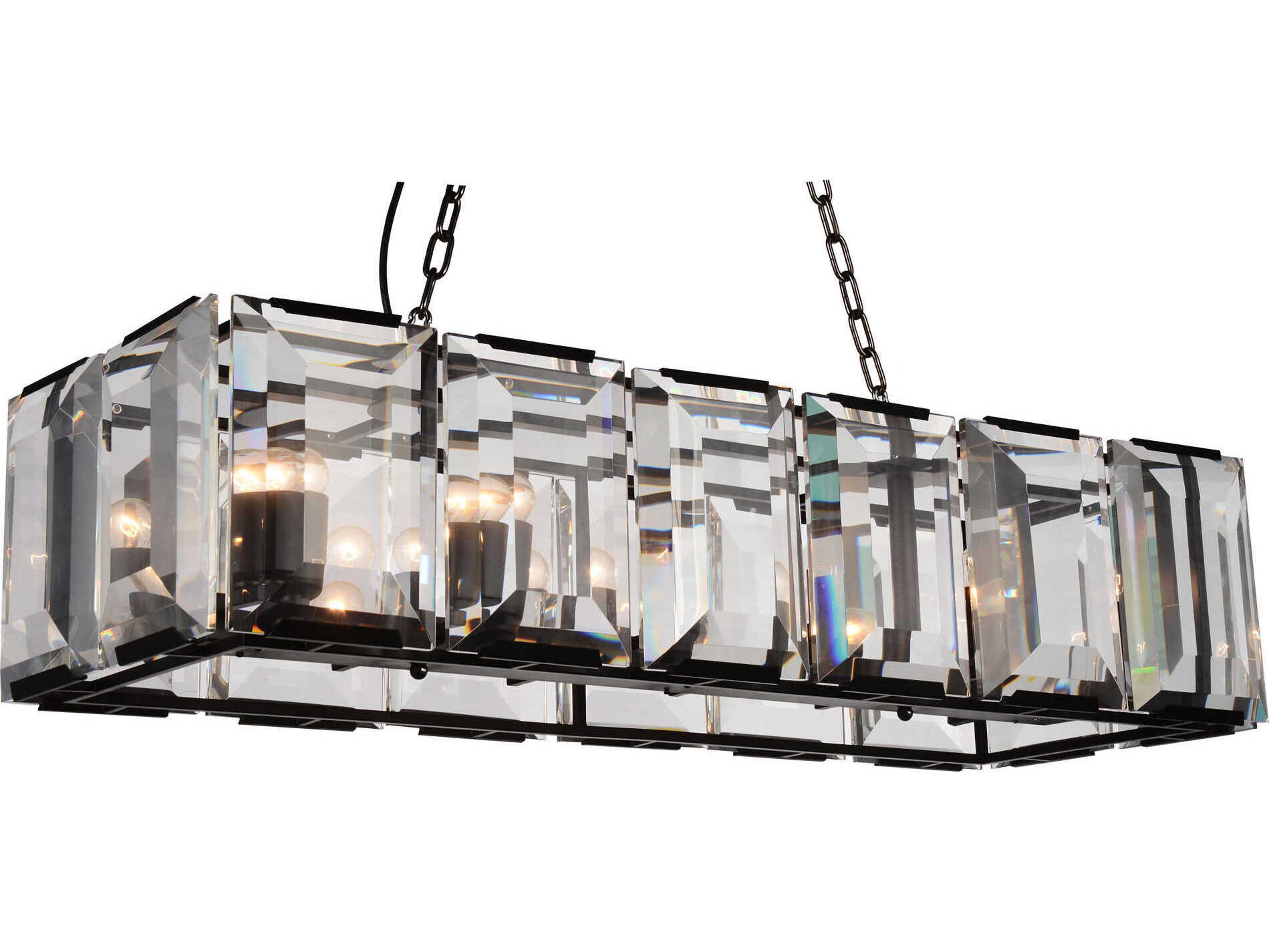 CWI Lighting Jacquet 12-Light Black Island Pendant
