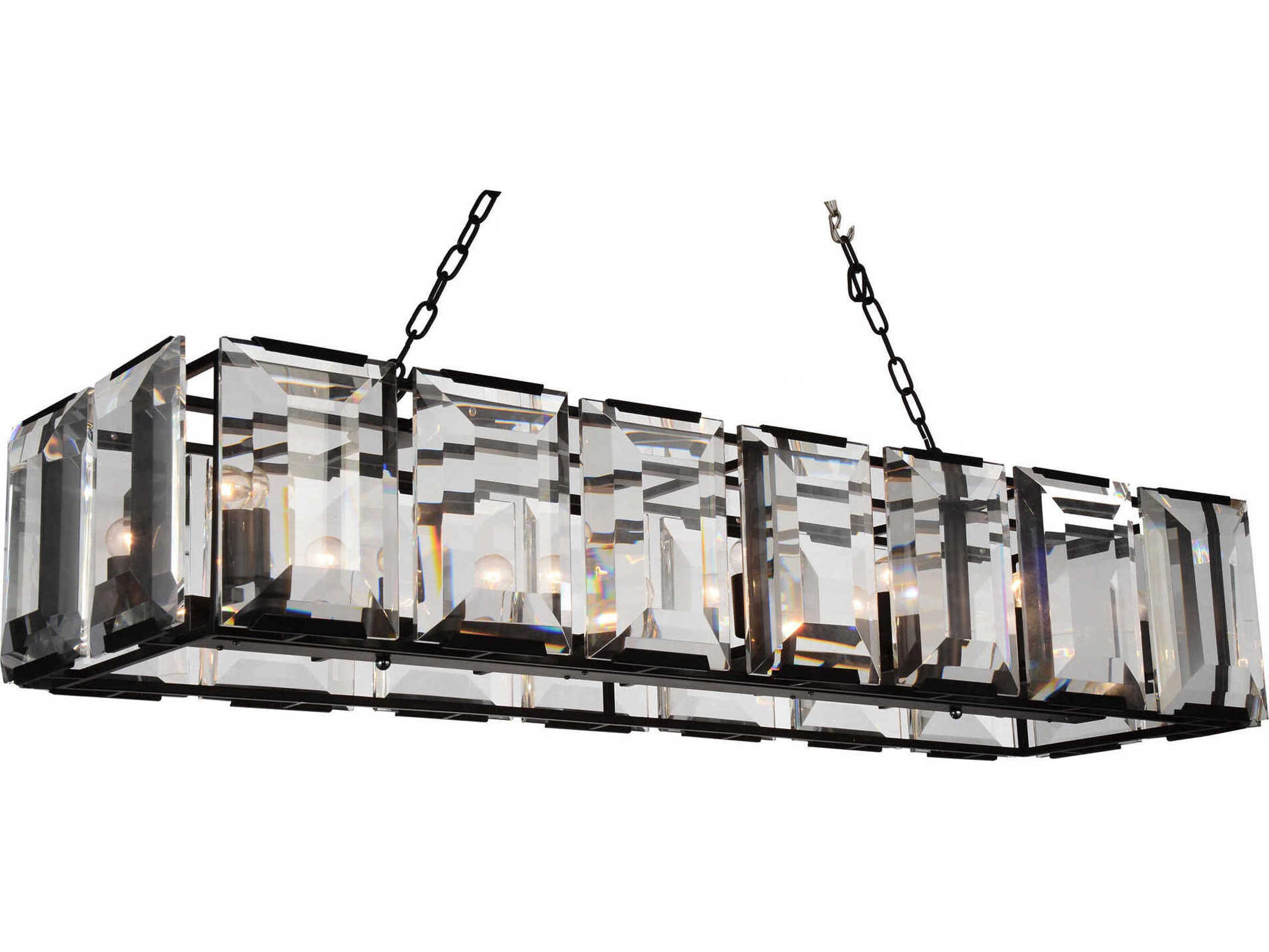 CWI Lighting Jacquet 14-Light Black Island Pendant