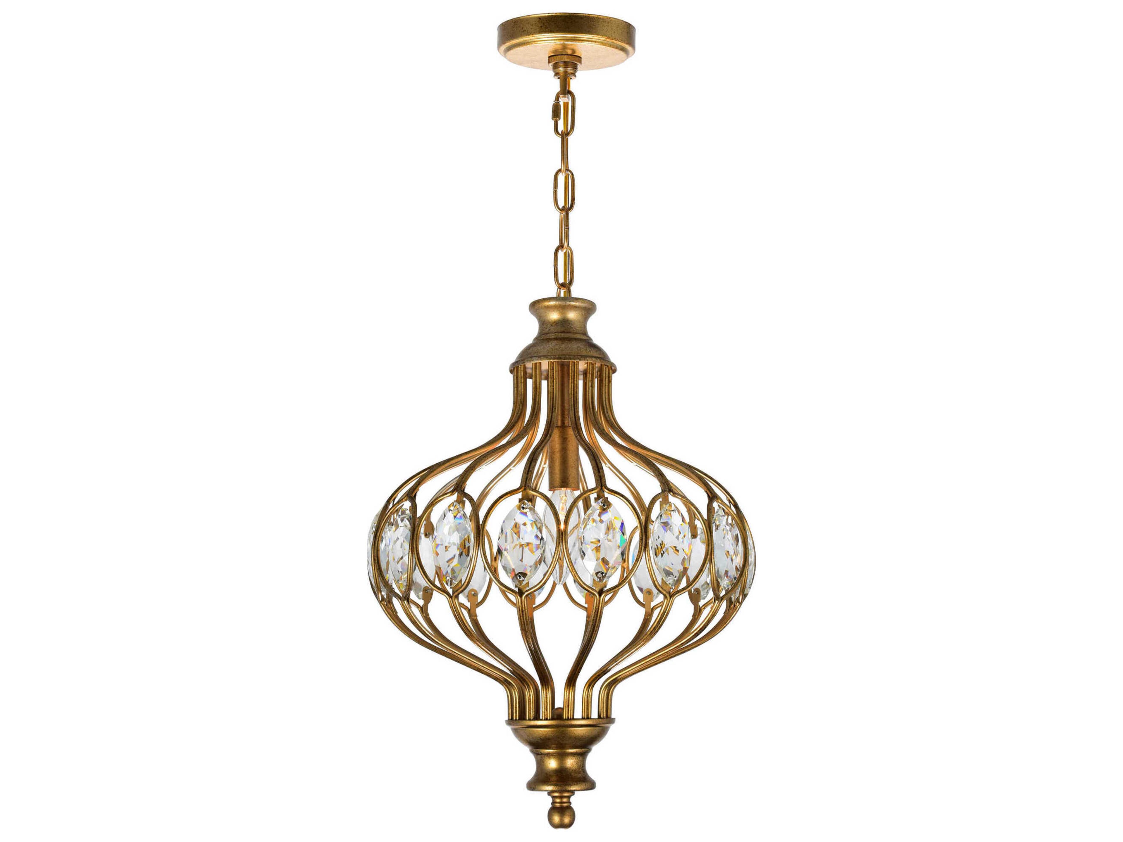 CWI Lighting Altair 1-Light Antique Bronze Traditional Mini Pendant
