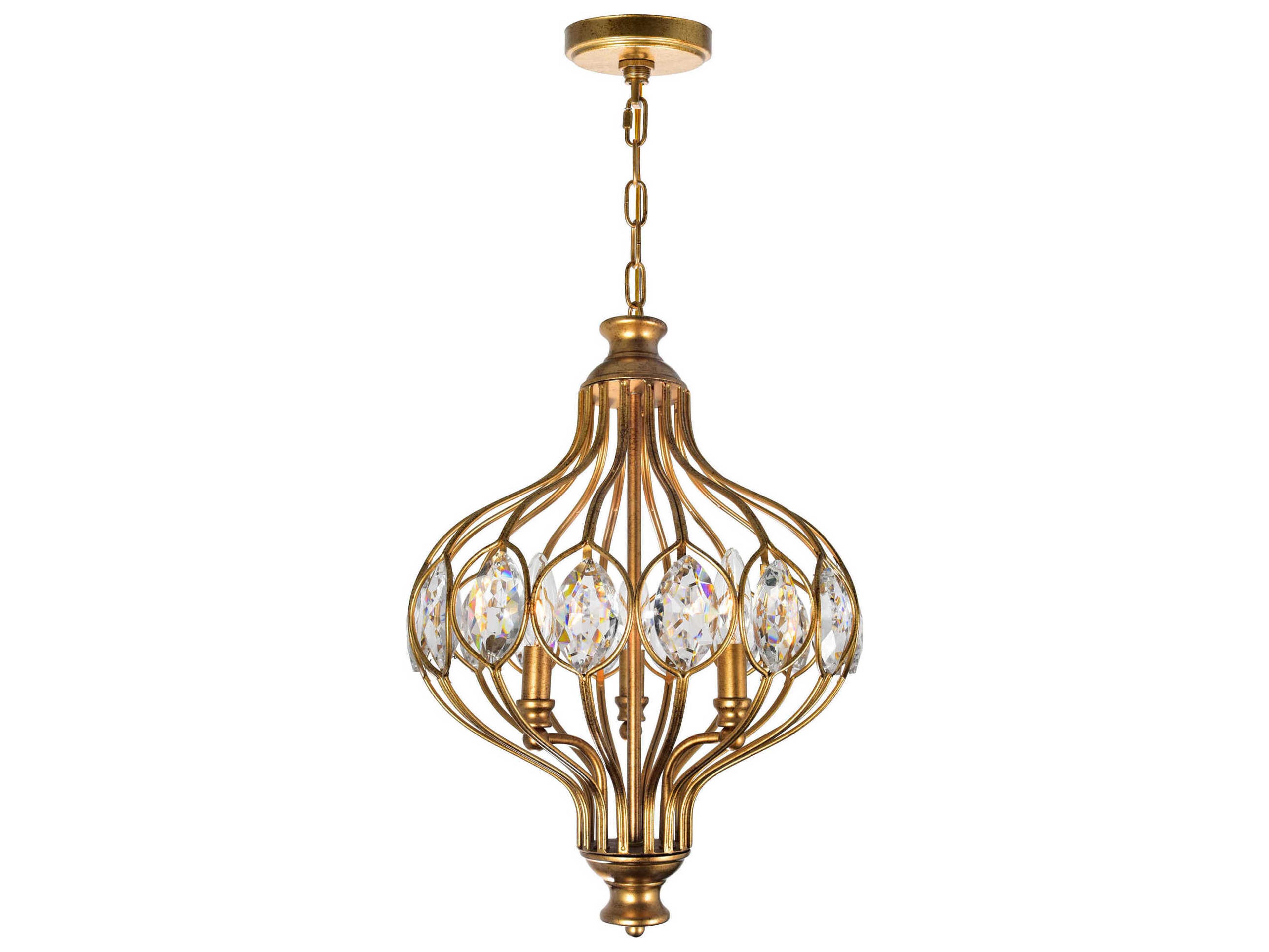CWI Lighting Altair 3-Light Antique Bronze Traditional Pendant