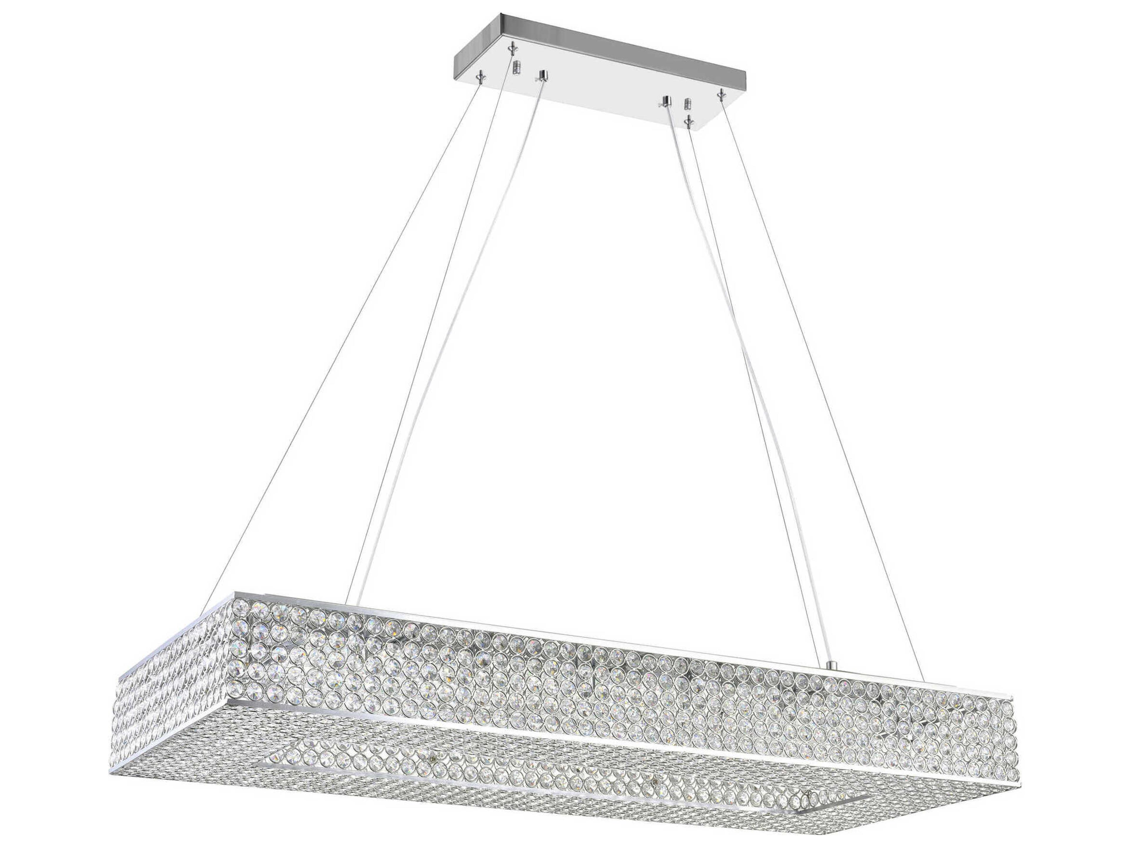 CWI Lighting Dannie 16-Light Chrome Island Pendant