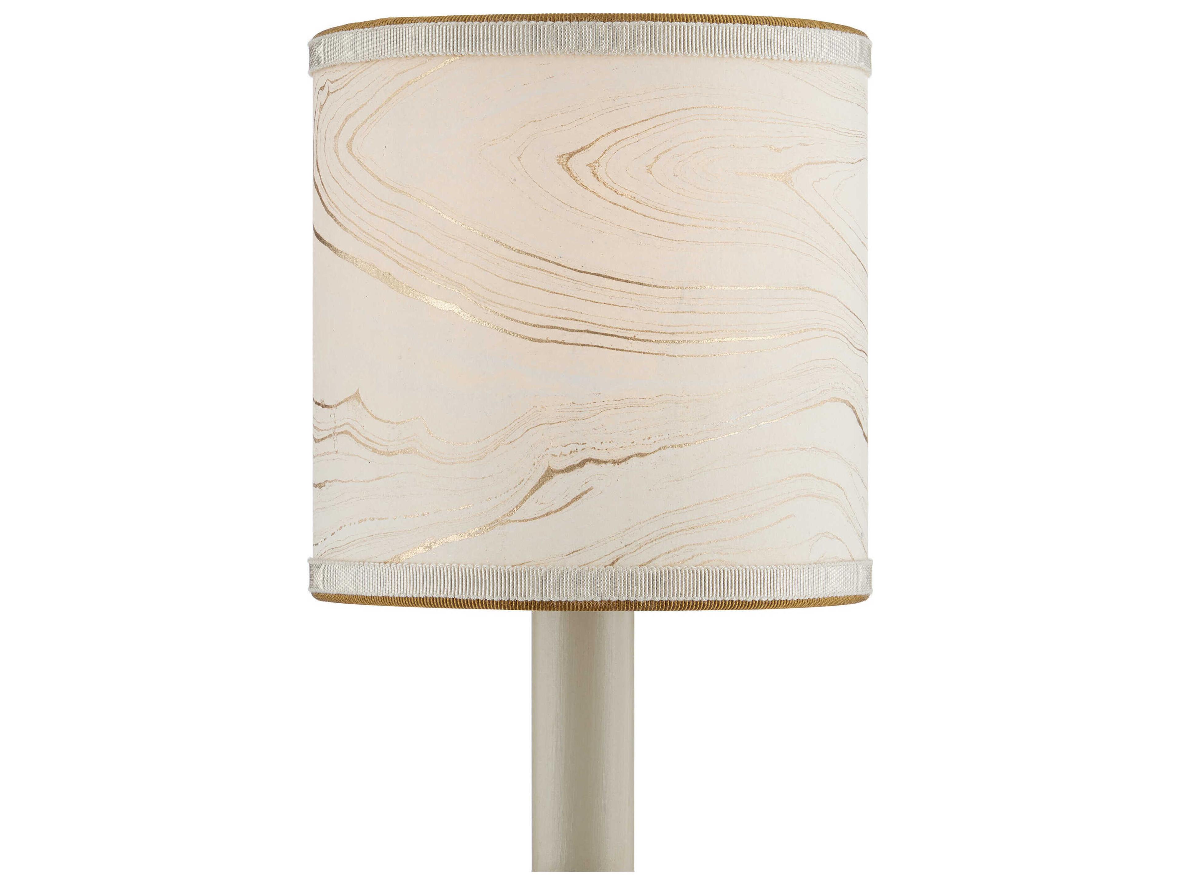 Currey & Company Marble Paper Tapered Chandelier Shade