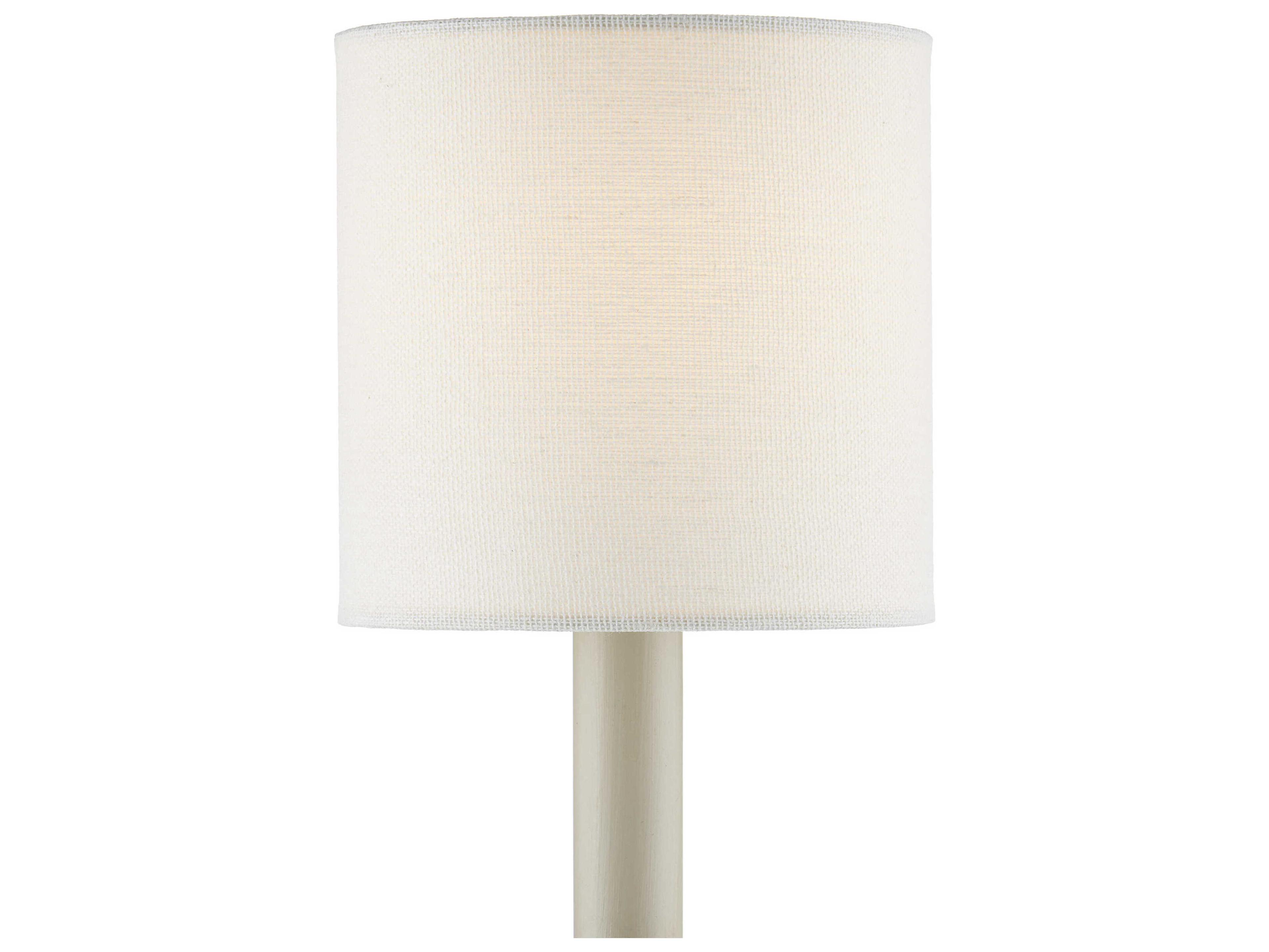 Currey & Company Off-White Fine Grasscloth Drum Chandelier Shade