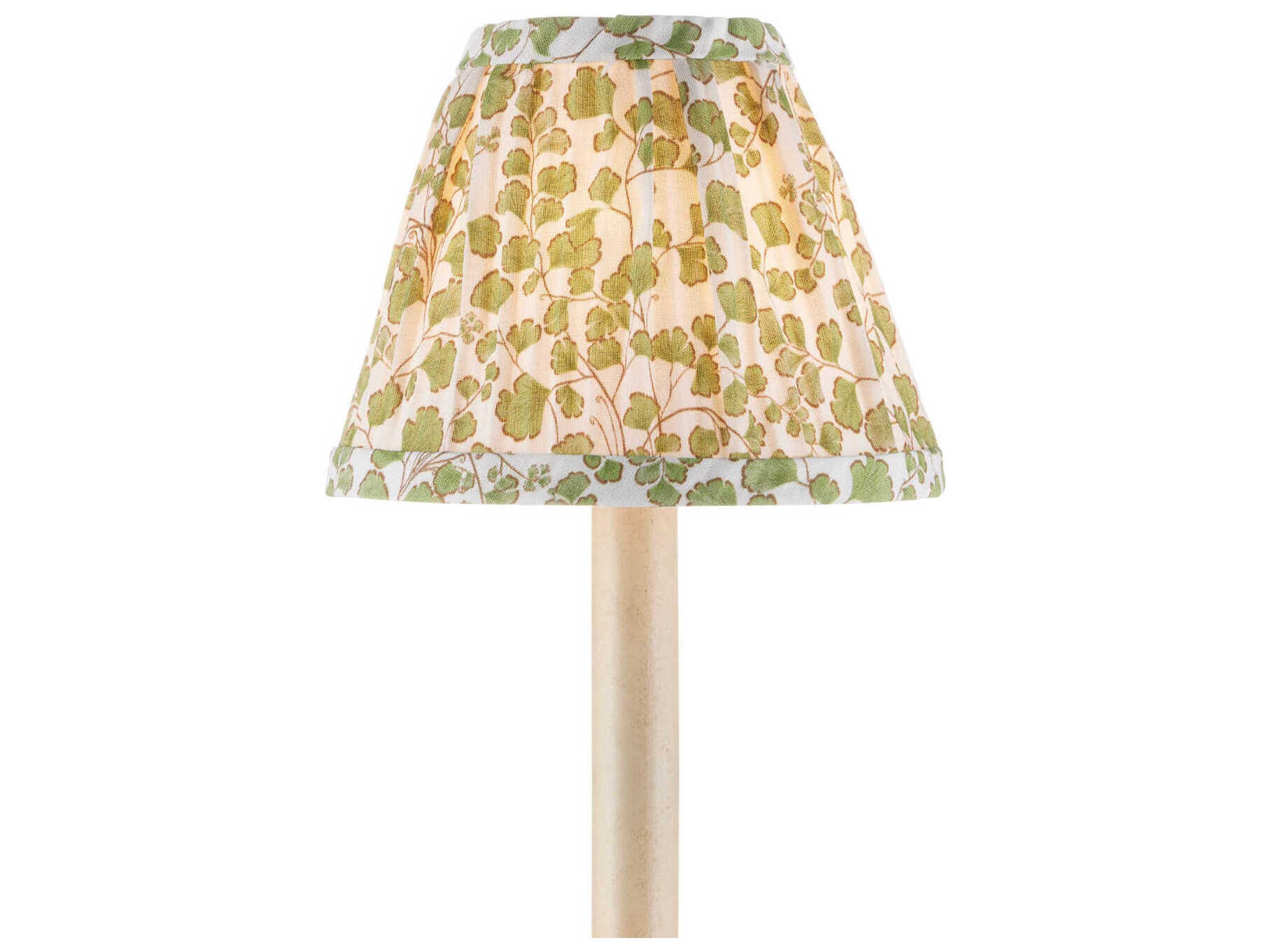 Currey & Company Maiden Fern Green Tapered Chandelier Shade