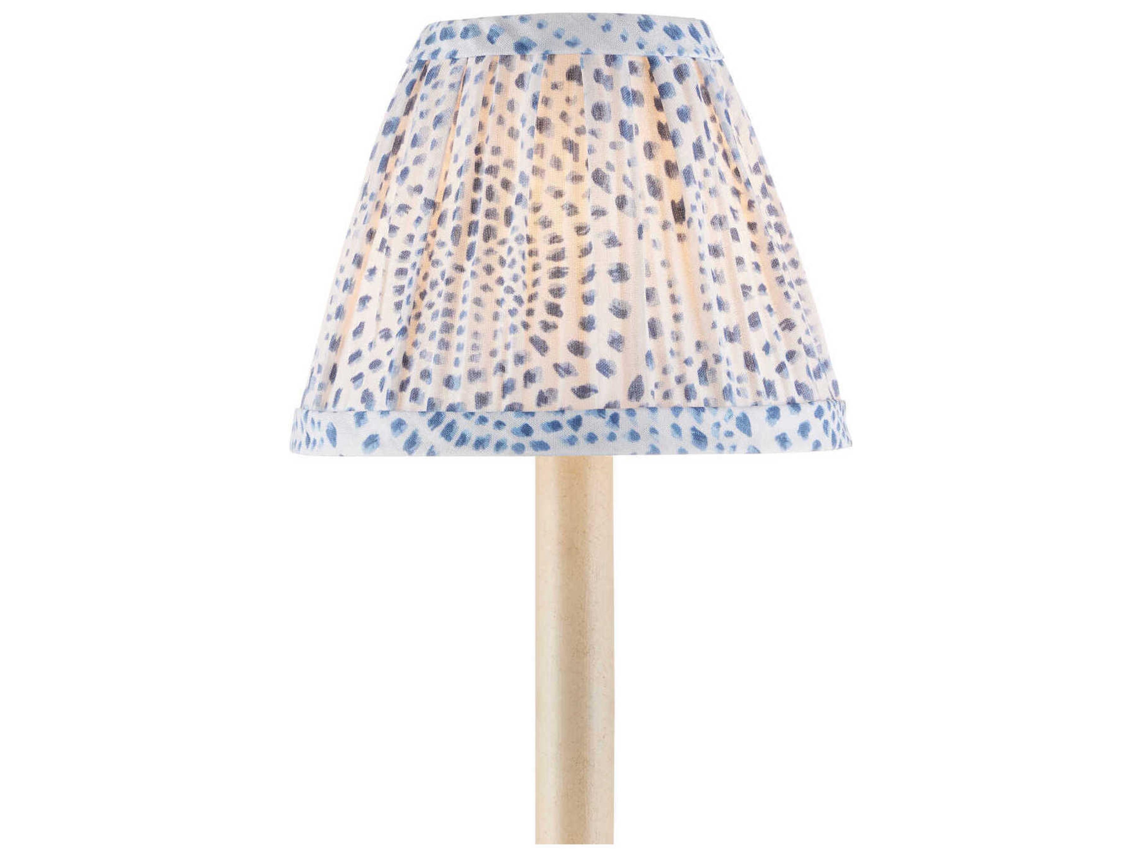 Currey & Company Lenore Blue Tapered Chandelier Shade