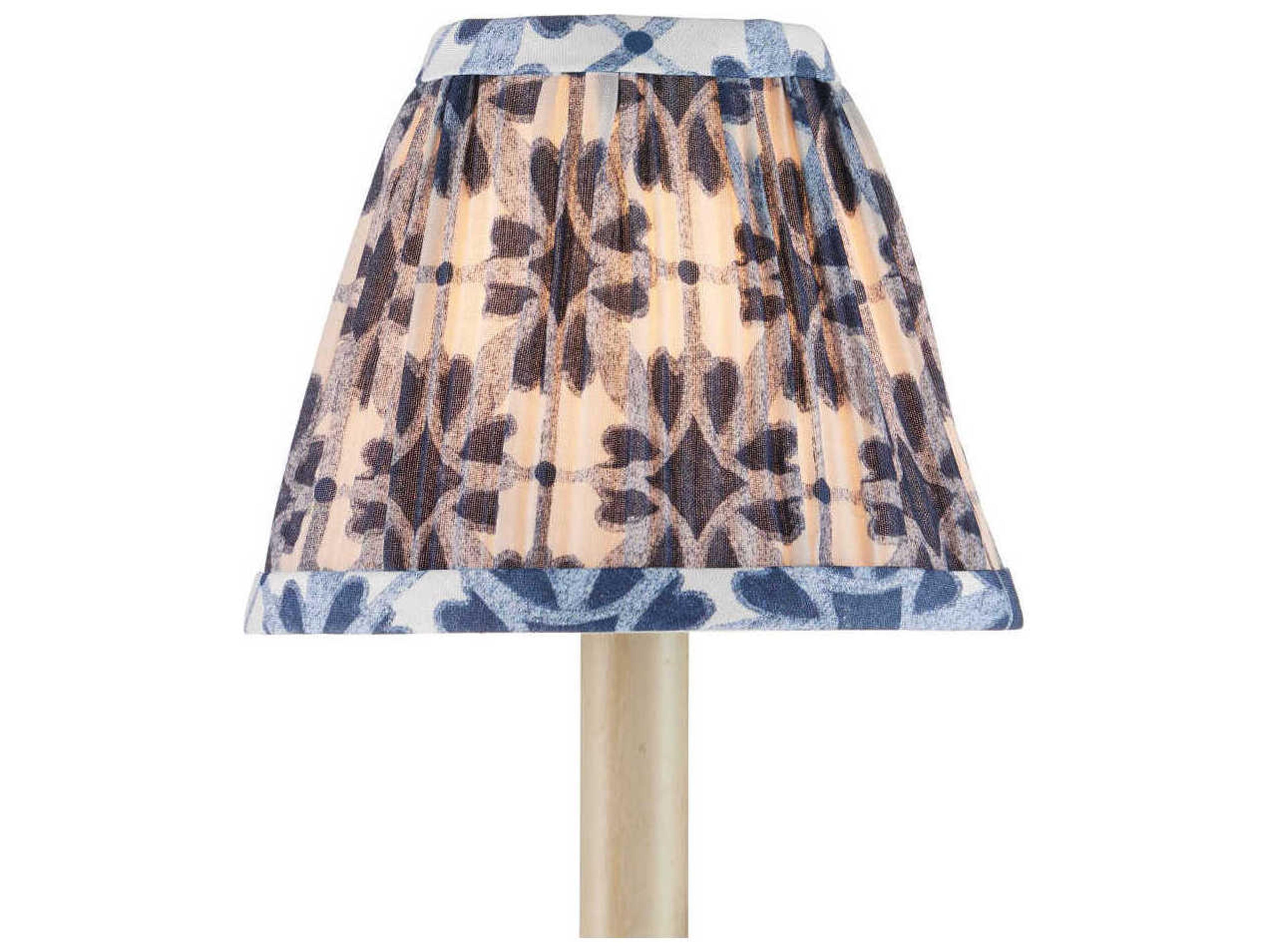 Currey & Company Pembrook Blue Tapered Chandelier Shade