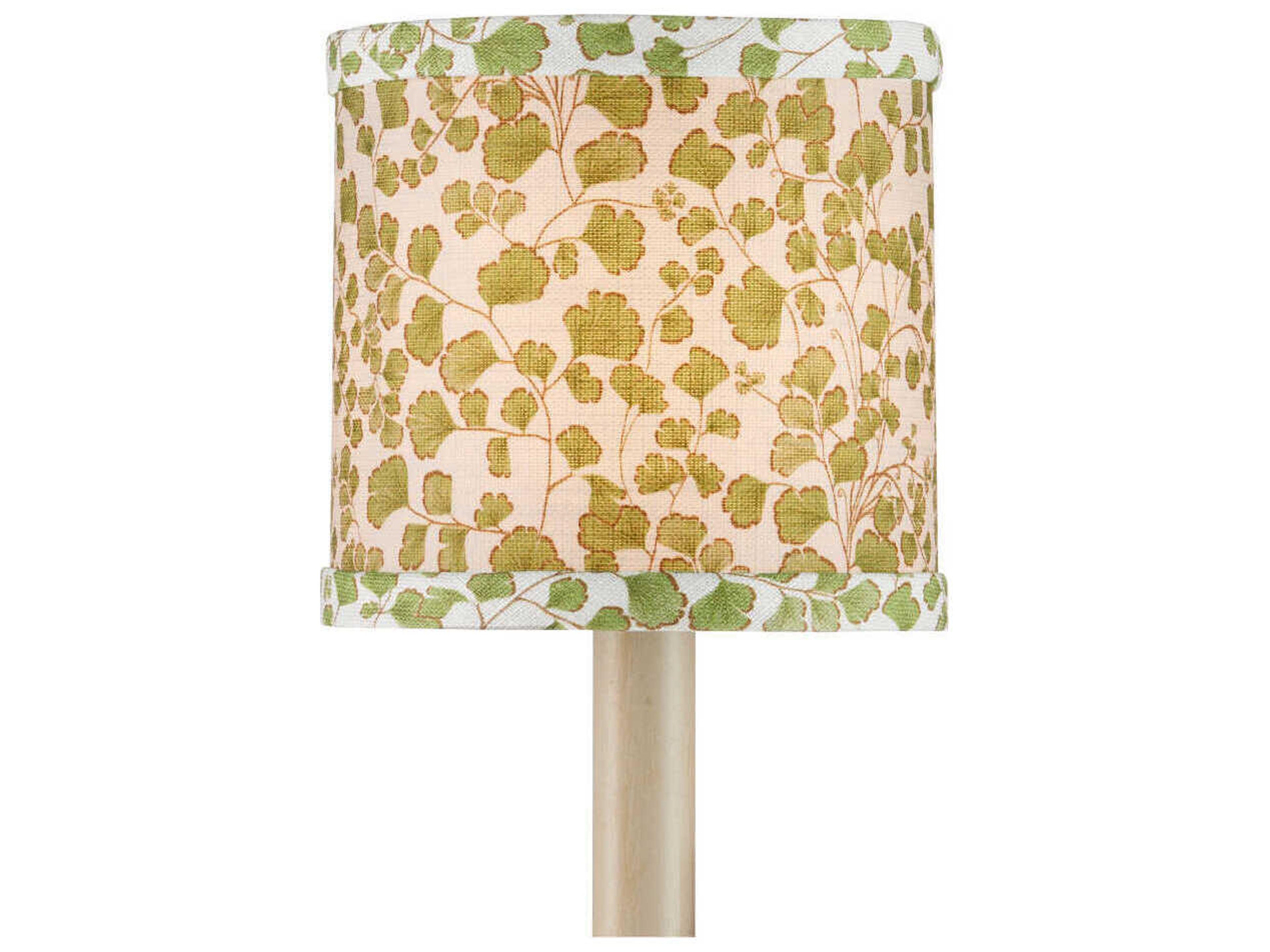 Currey & Company Maiden Fern Green Drum Chandelier Shade