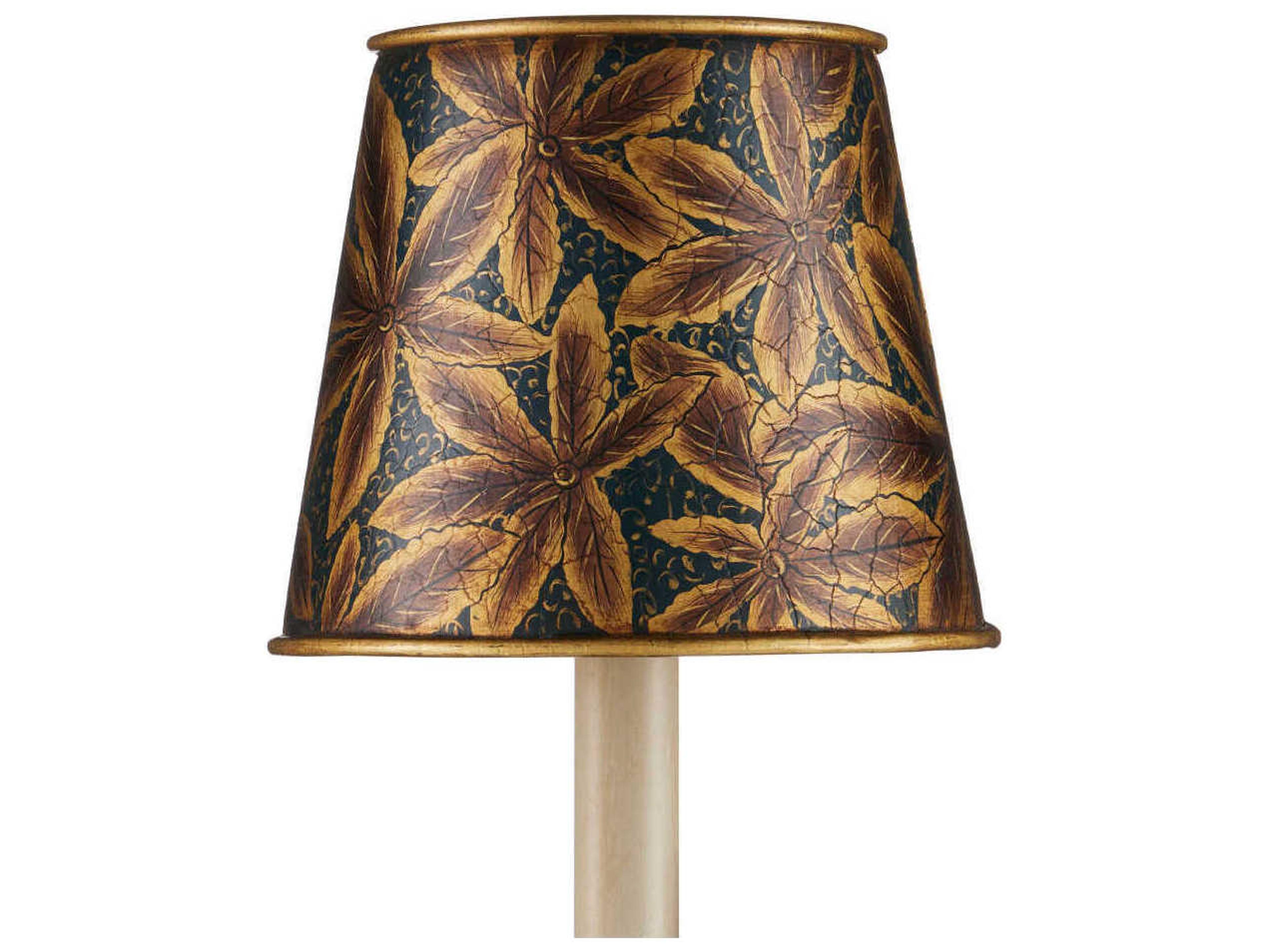 Currey & Company Castagno Blue Tapered Chandelier Shade