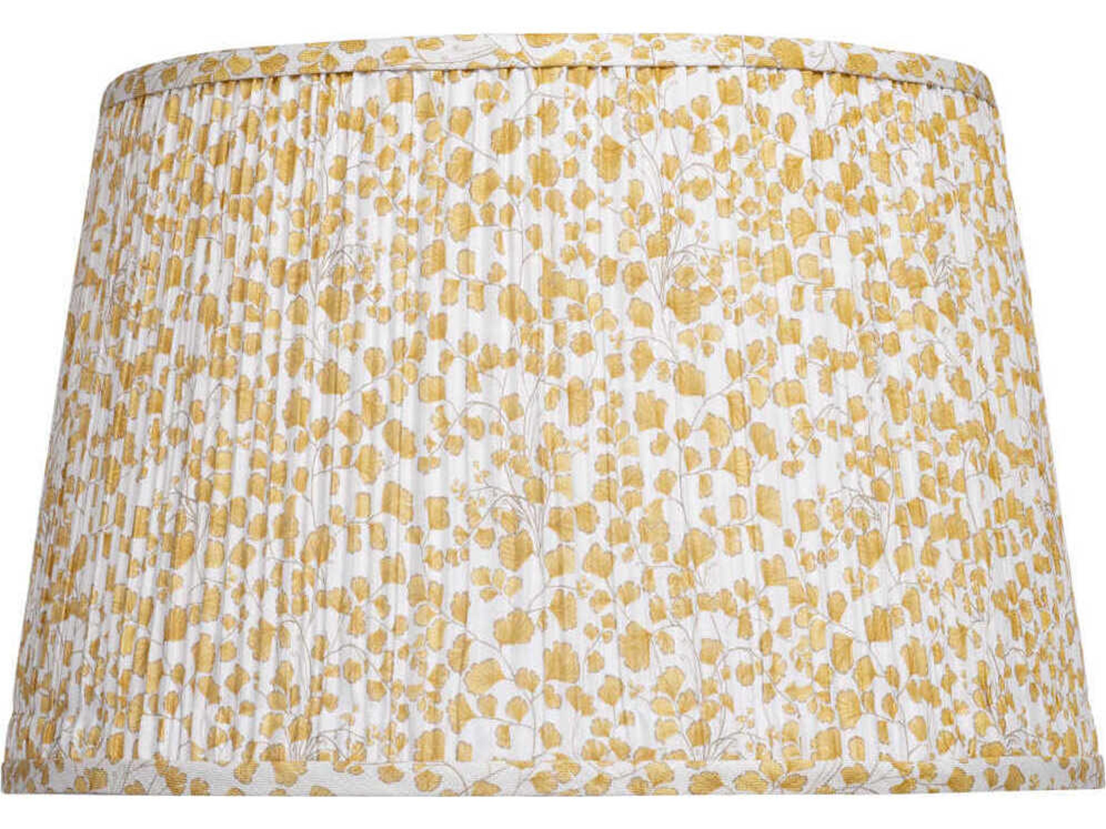 Currey & Company Maiden Fern Yellow Medium Tapered Lamp Shade