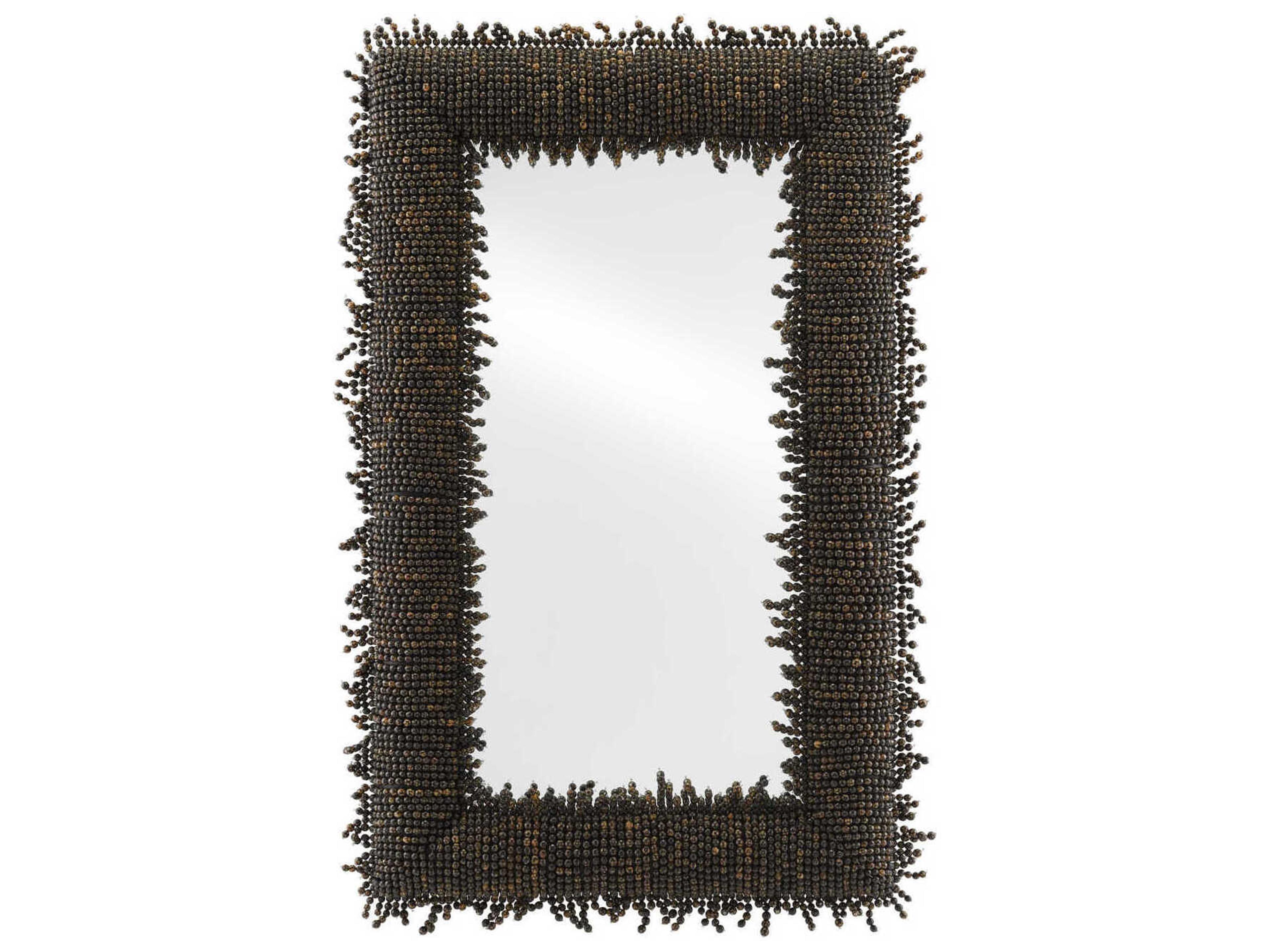 Pasay Black Rectangular Wall Mirror