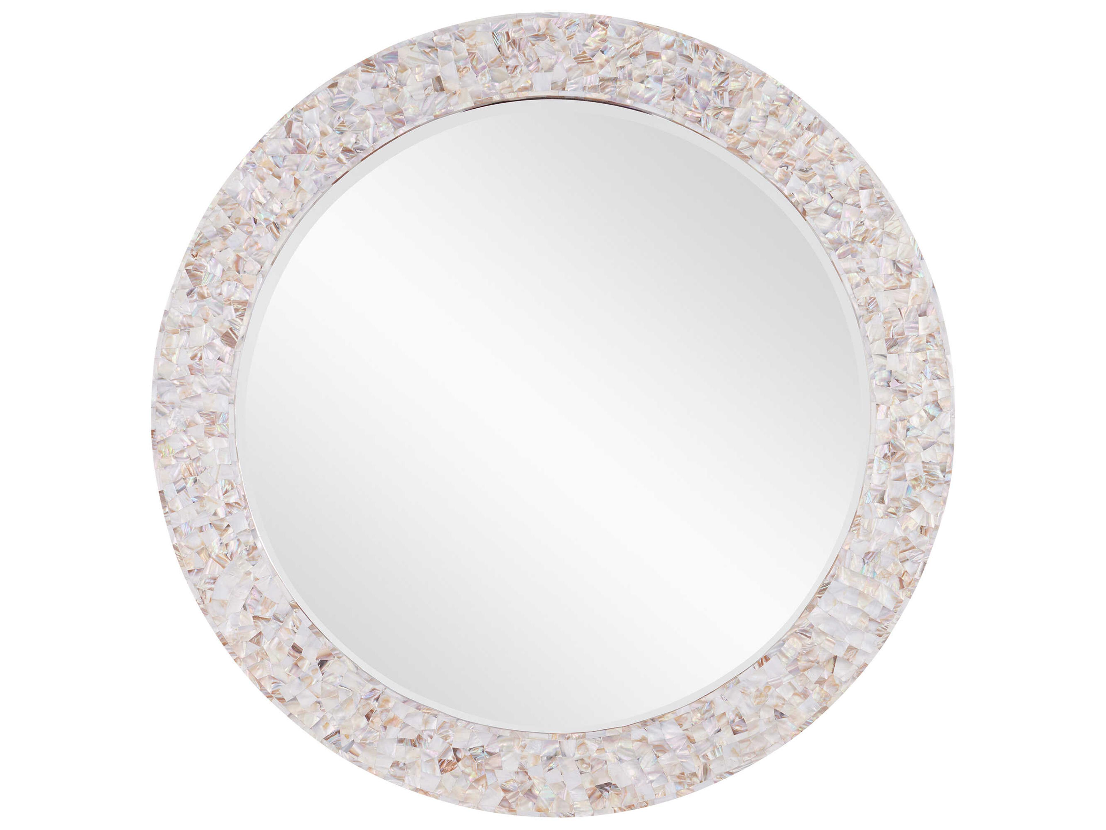 Currey & Company Uma Mother of Pearl Round Wall Mirror
