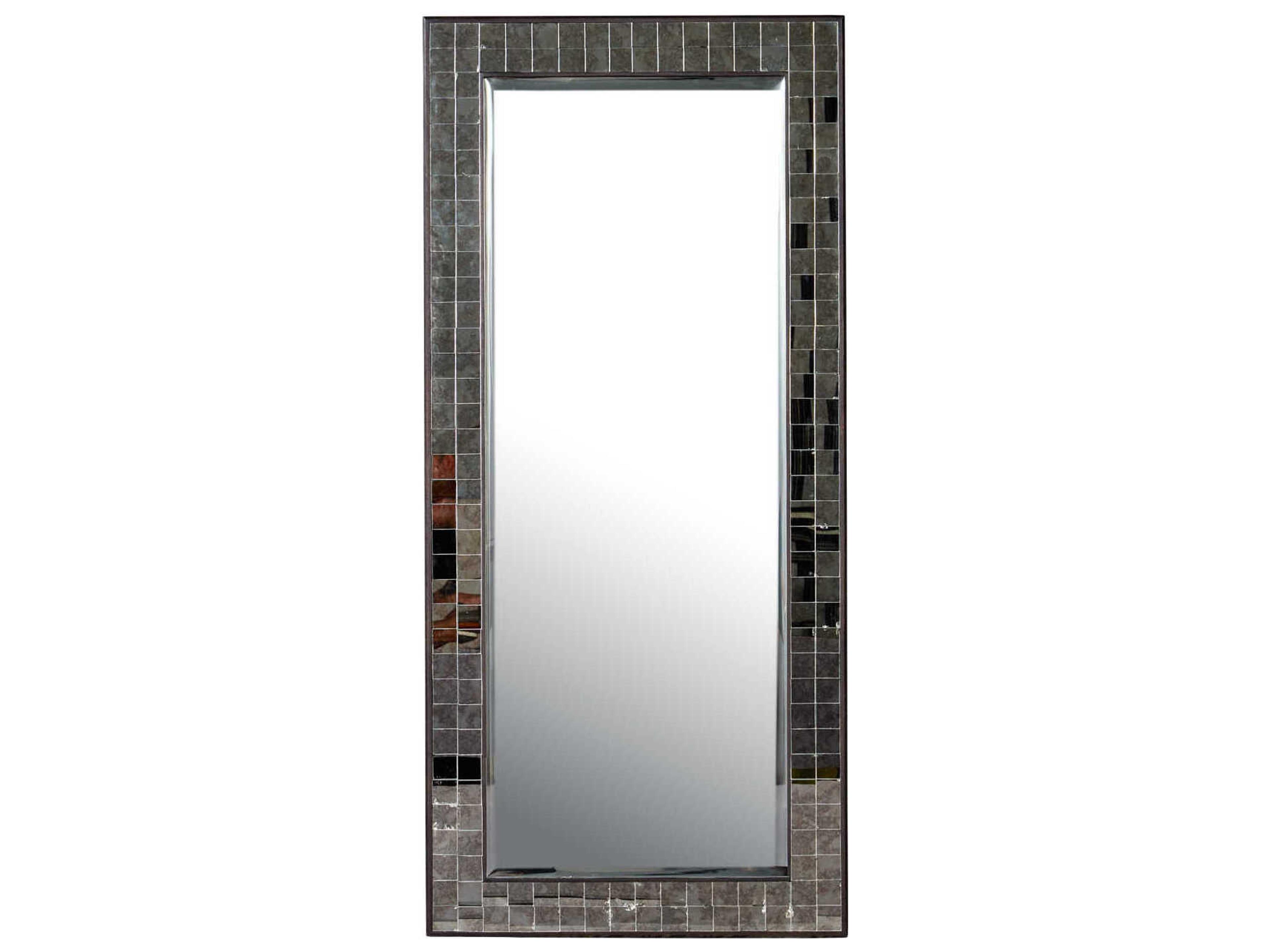 Currey & Company Mosaico Ebony Floor Wall Mirror