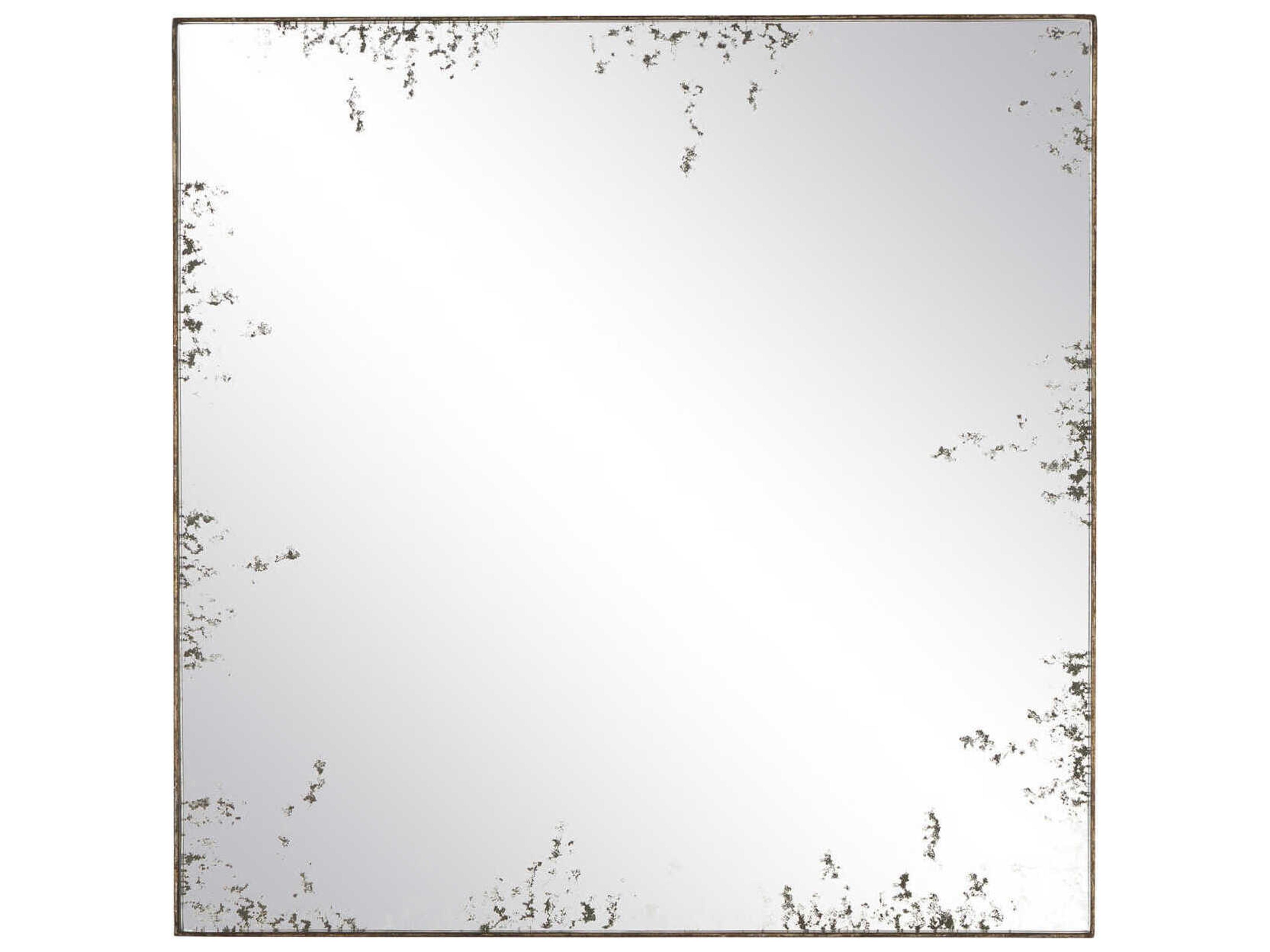 Currey & Company Rene Pyrite Bronze Square Antique Mirror