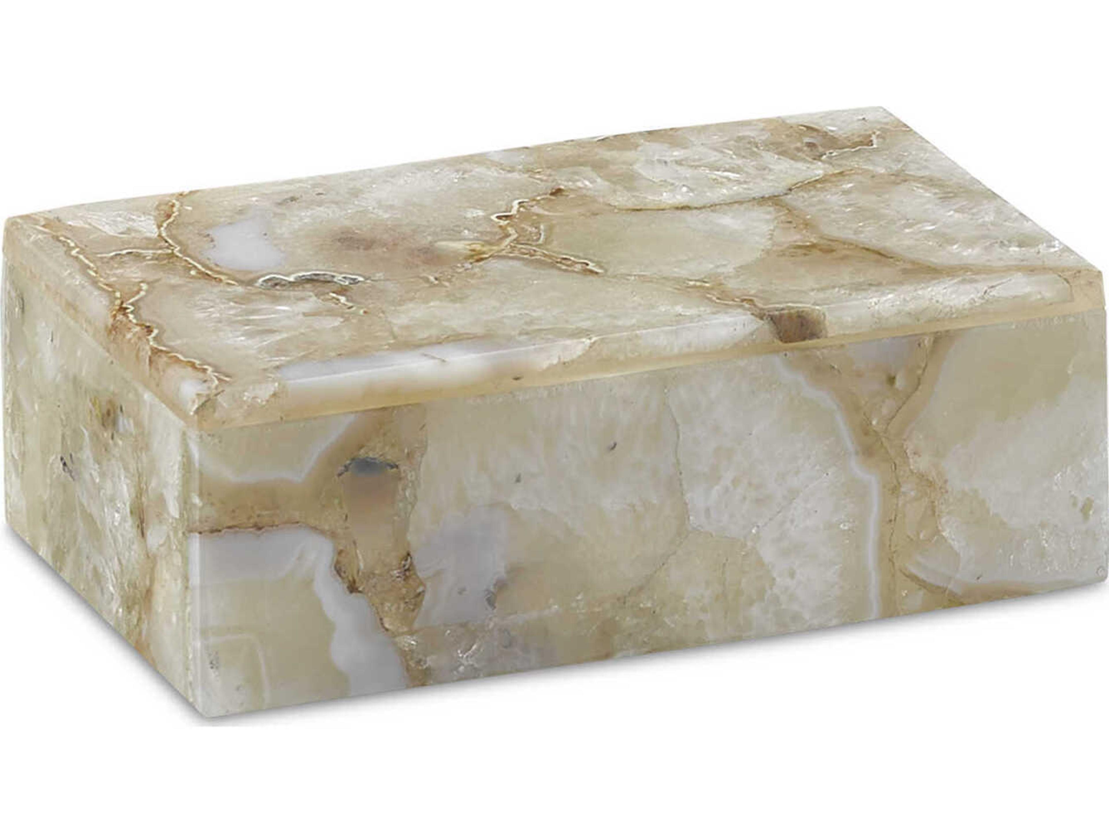 Currey & Company Benoit Natural Agate Storage Case