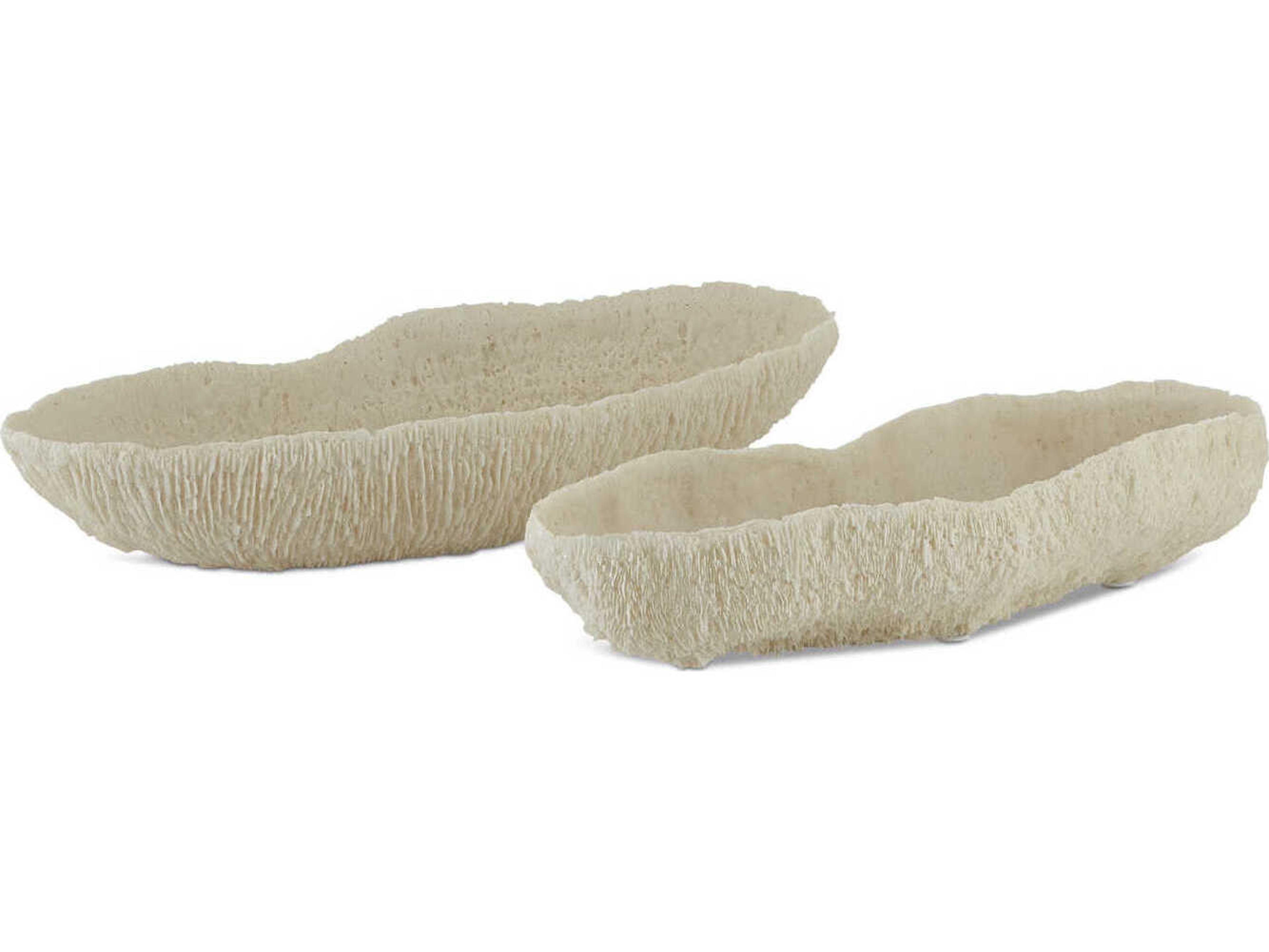 Currey & Company Ivory Island Decorative Bowls Set of 2