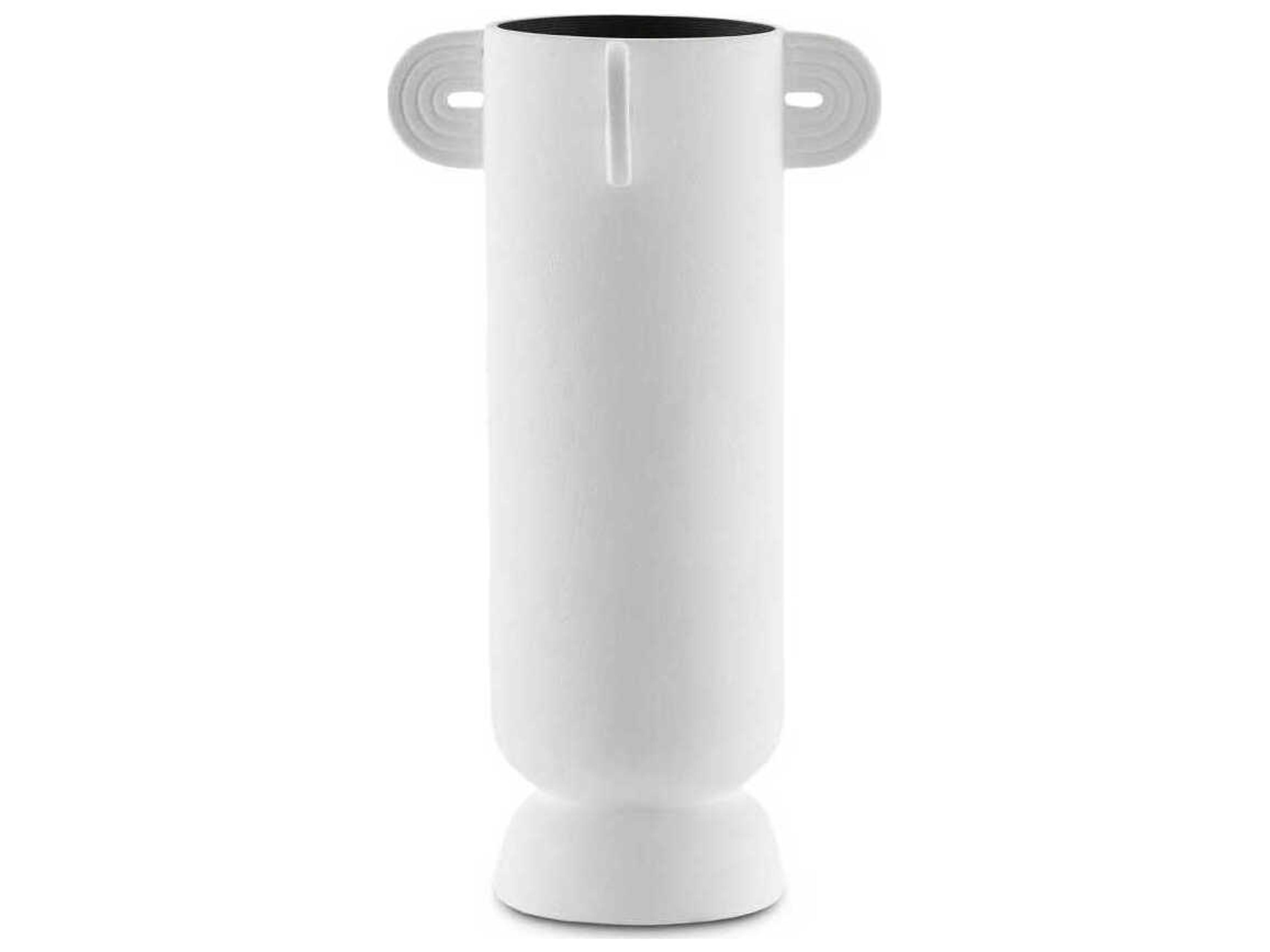 Currey & Company Happy-40 Textured White Tube Vase