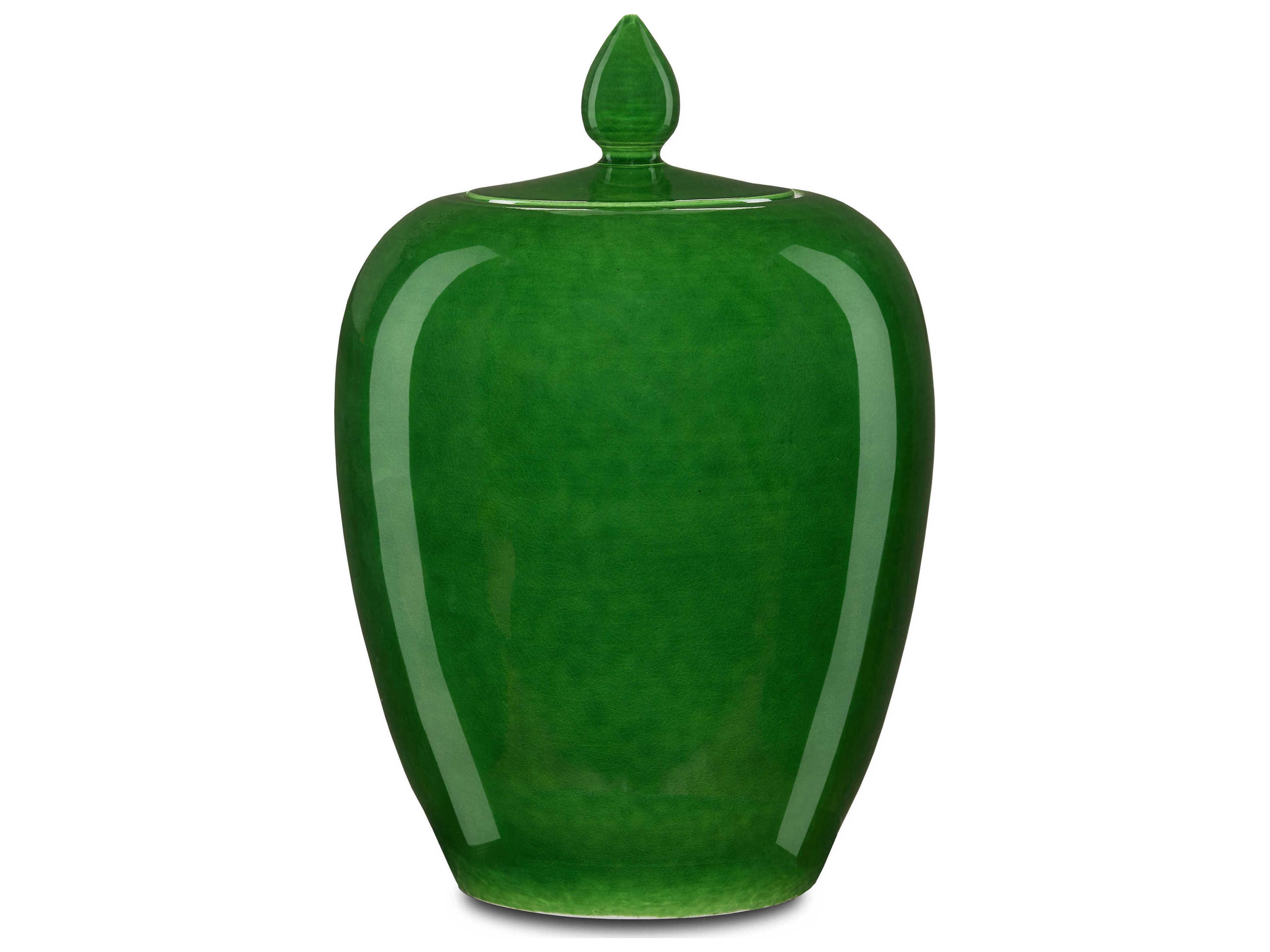 Currey & Company Imperial Green Ginger Jar