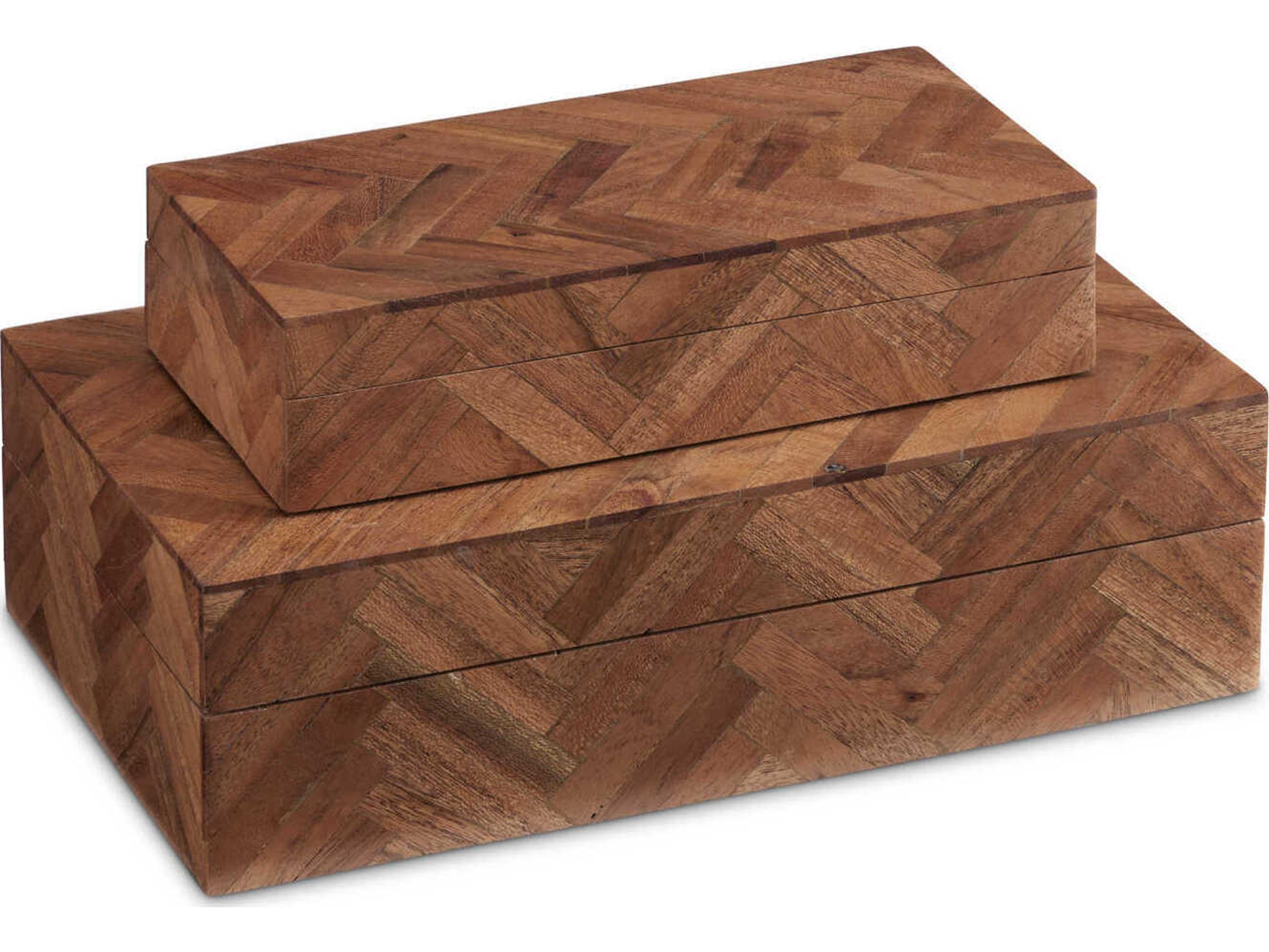 Currey & Company Natural Alfeo Box Set of 2