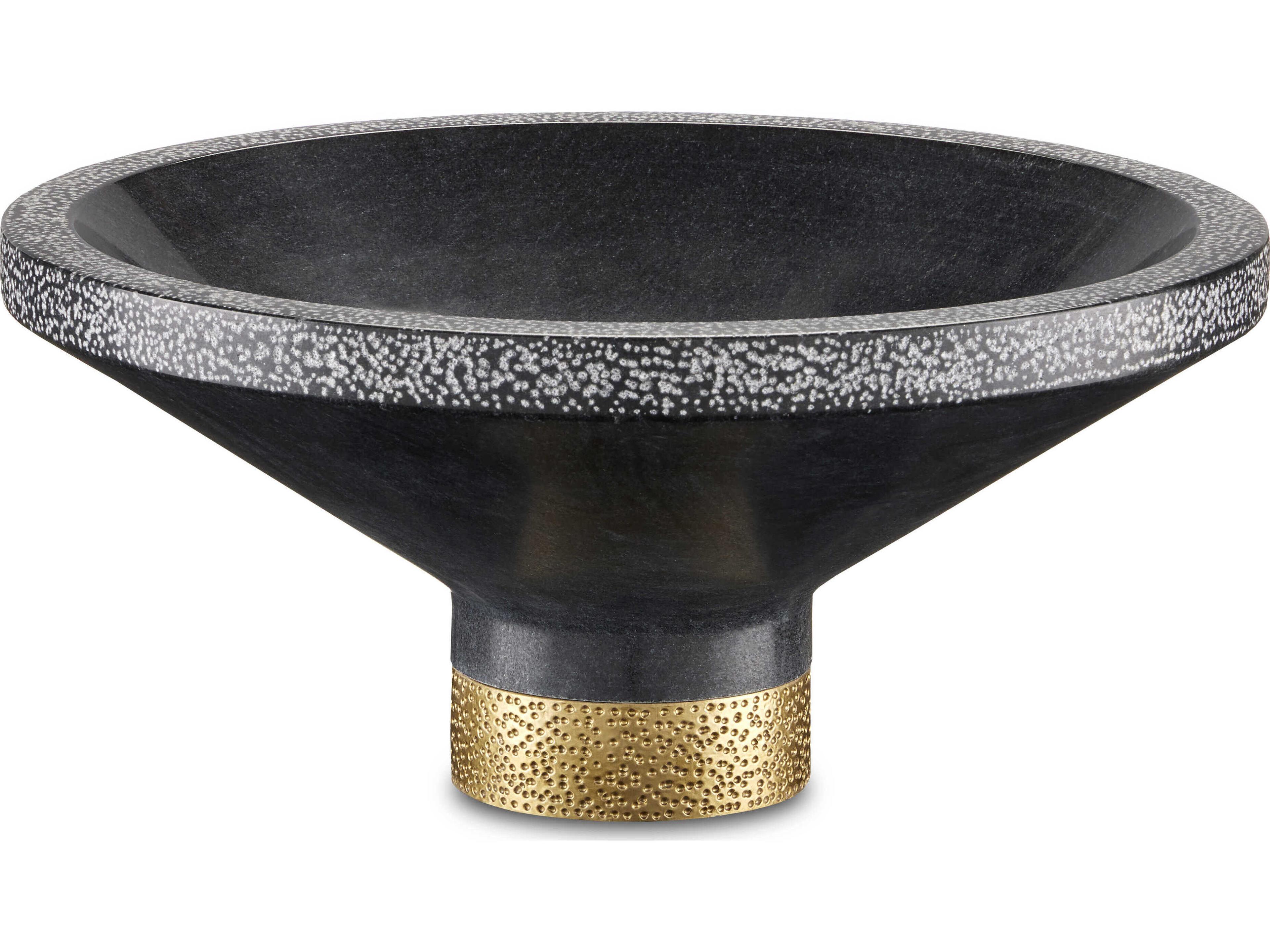 Currey & Company Vincent Black / Brass Decorative Bowl