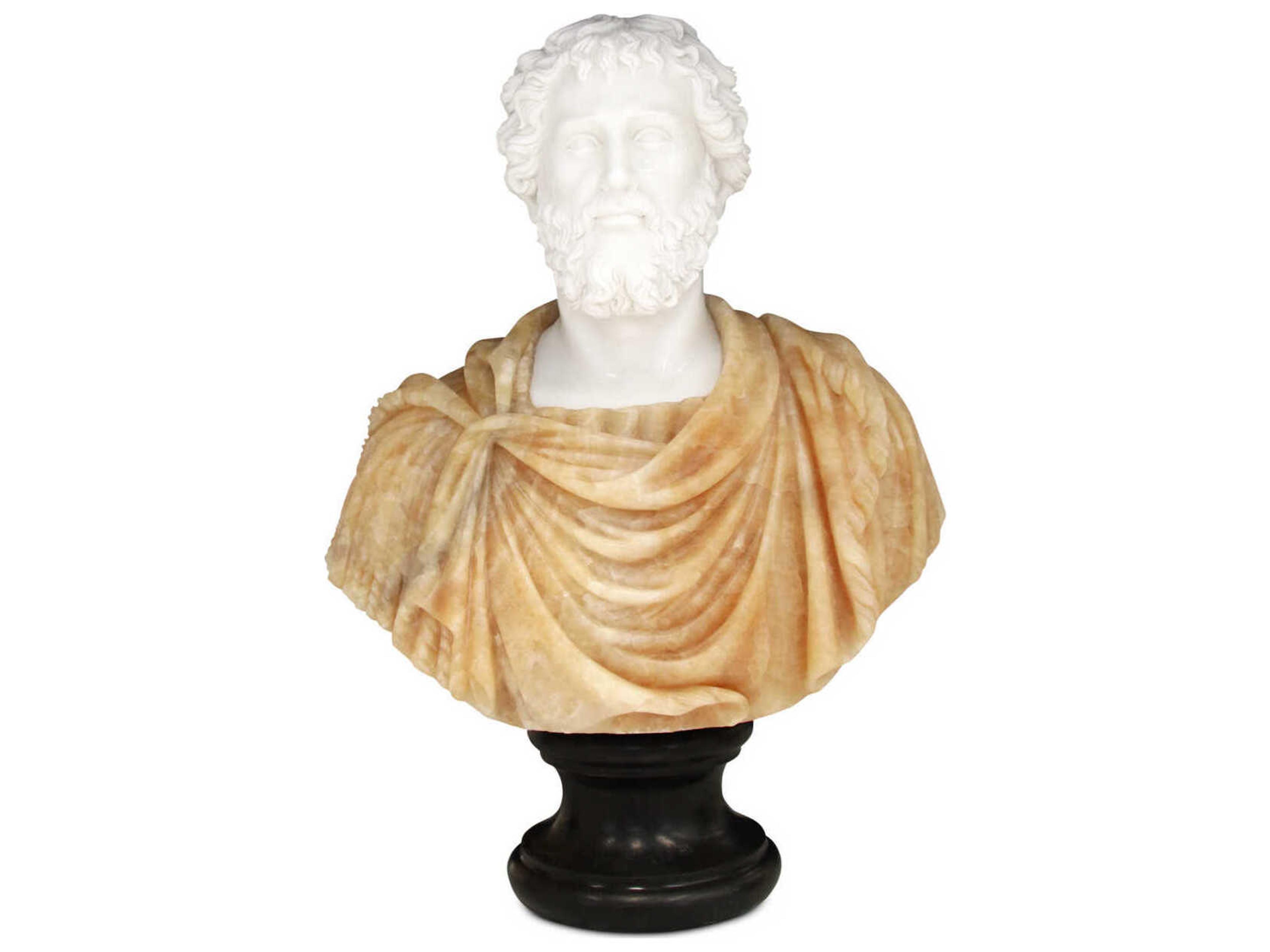 Currey & Company Thanos Marble Bust Sculpture