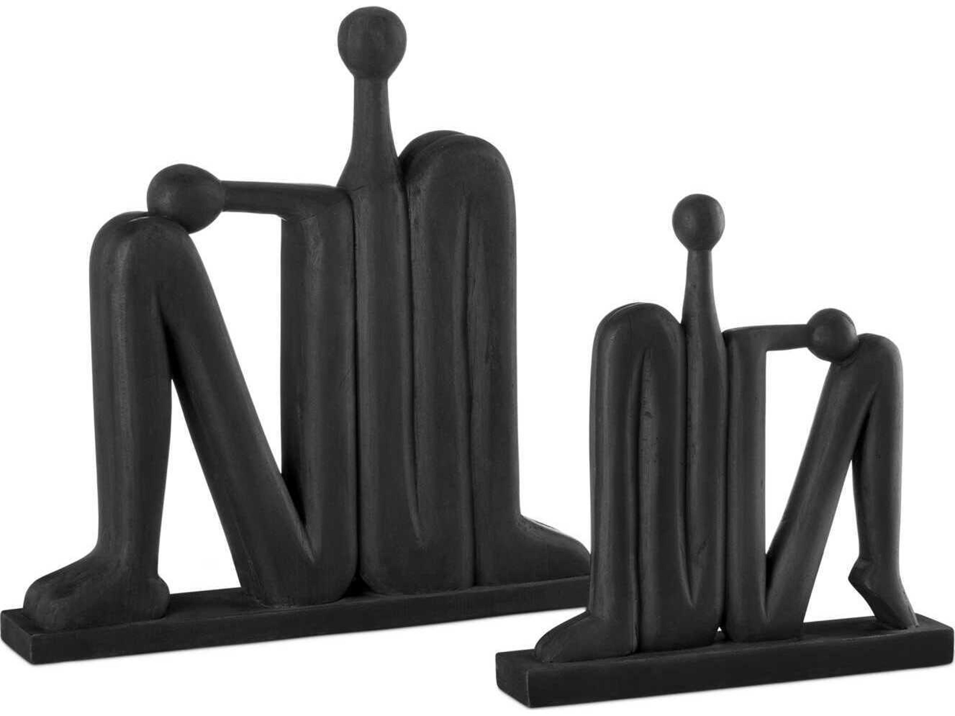 Currey & Company Abstract Figure Sculpture Set of 2