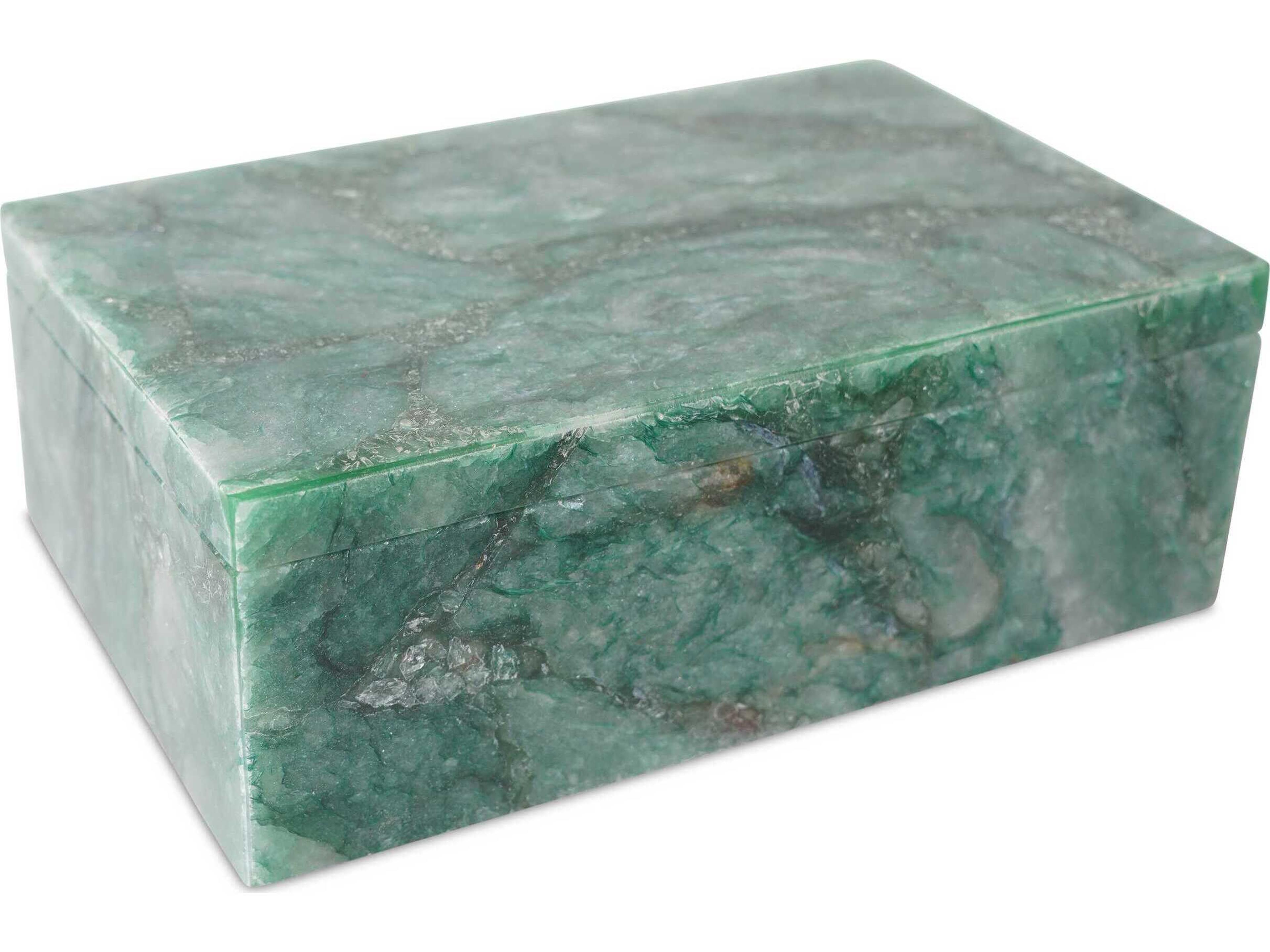 Currey & Company Green Aventurine Box