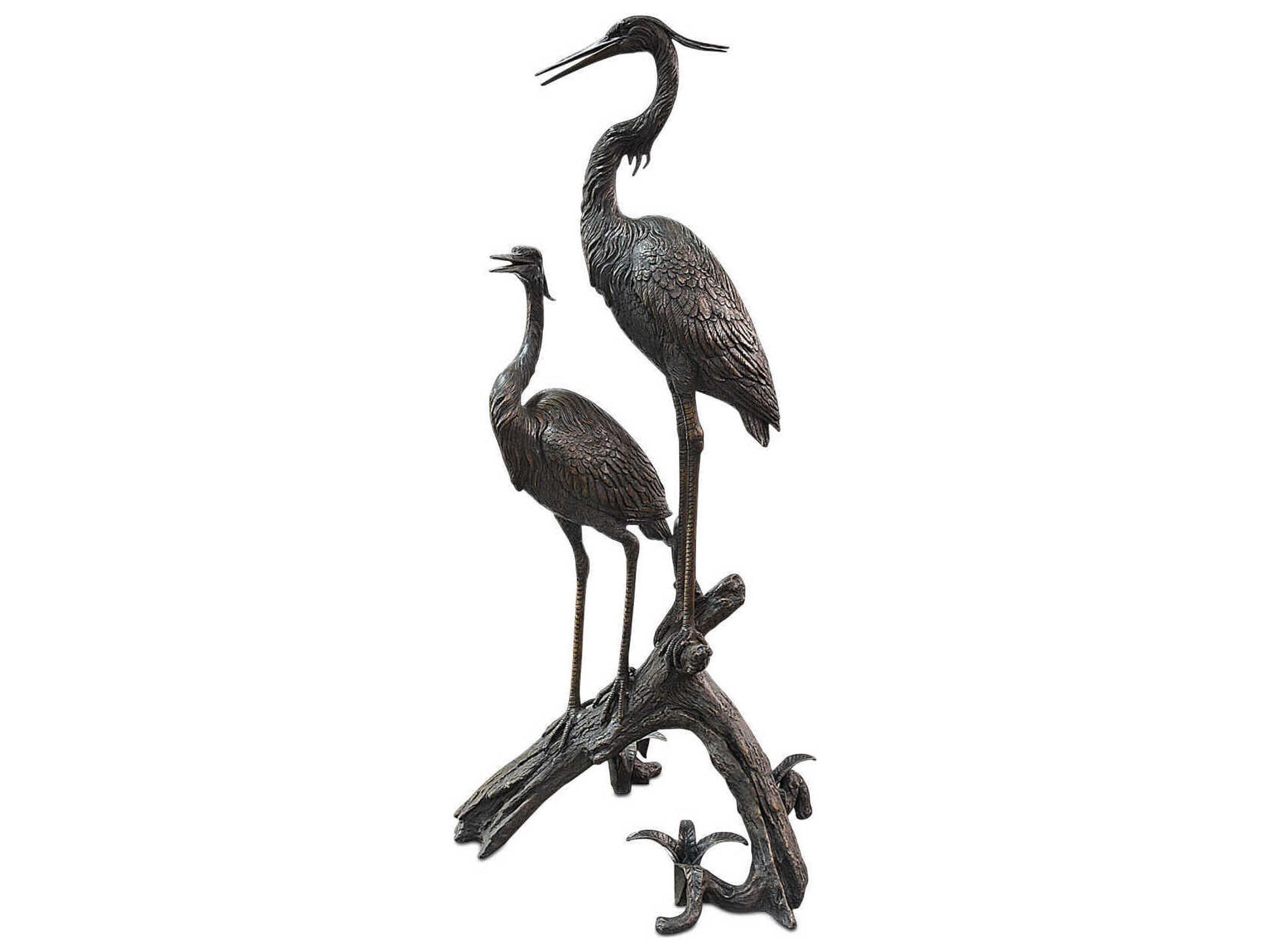 Currey & Company Herons on Branch Sculpture