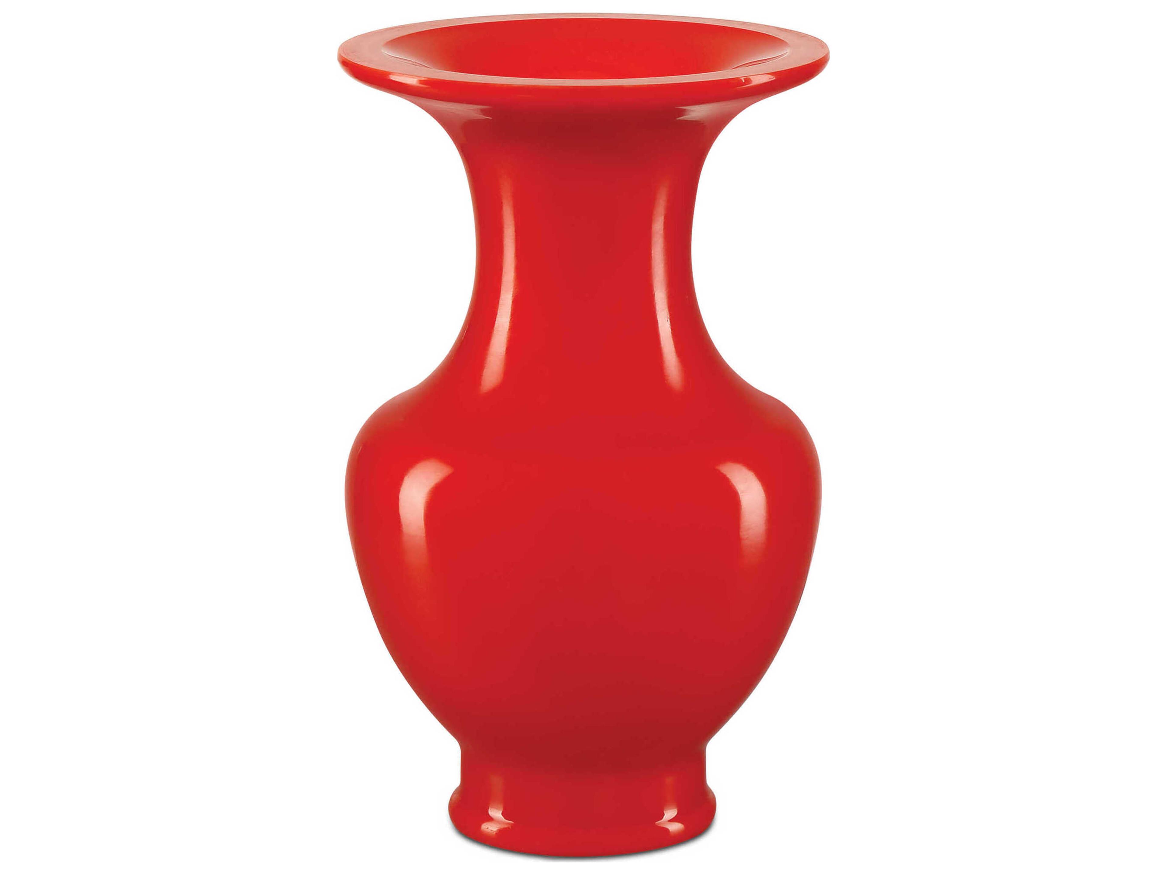 Currey & Company Bittersweet Coral Orange Peking Vase