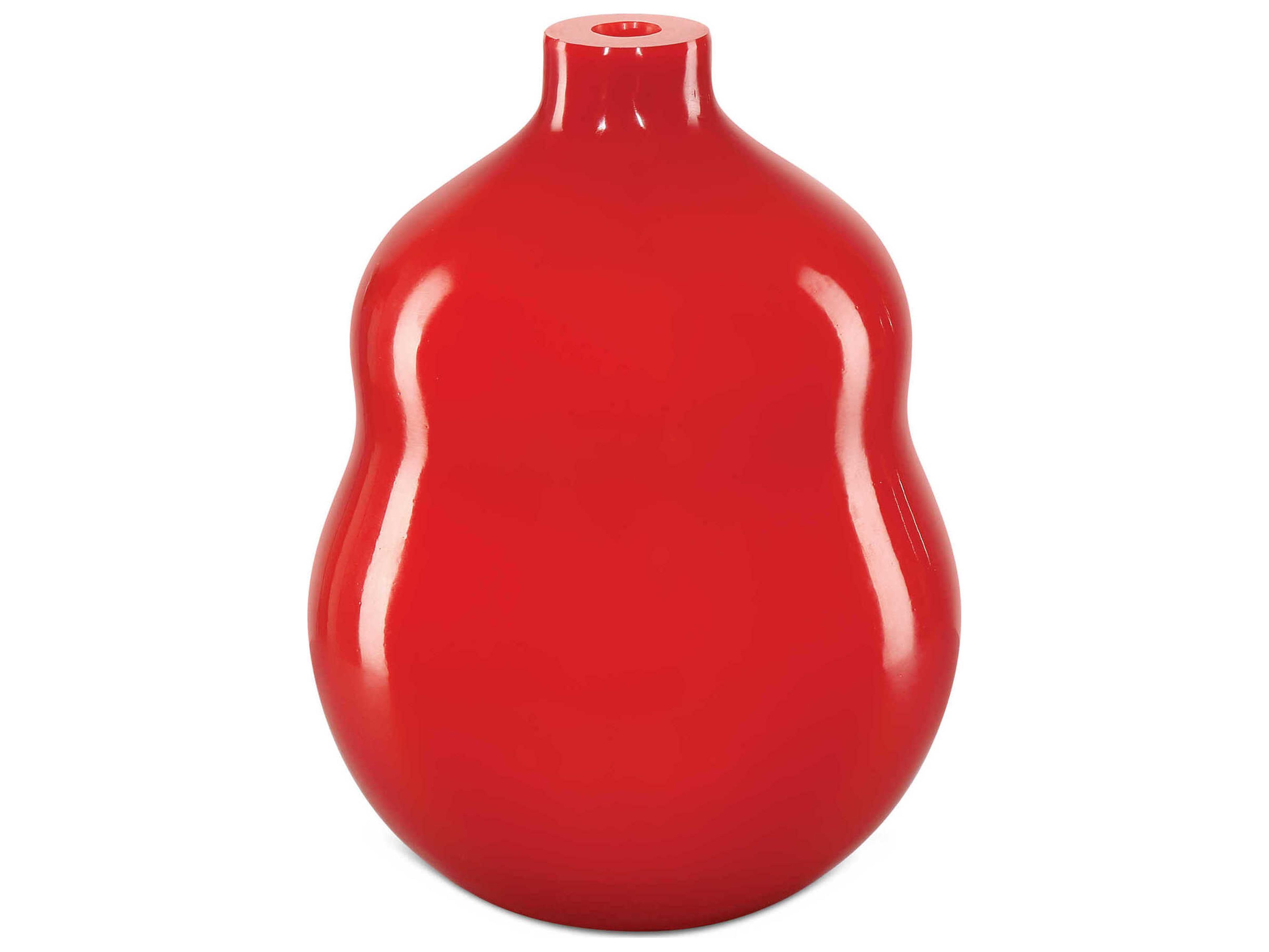 Currey & Company Bittersweet Coral Orange Peking Double Gourd Vase