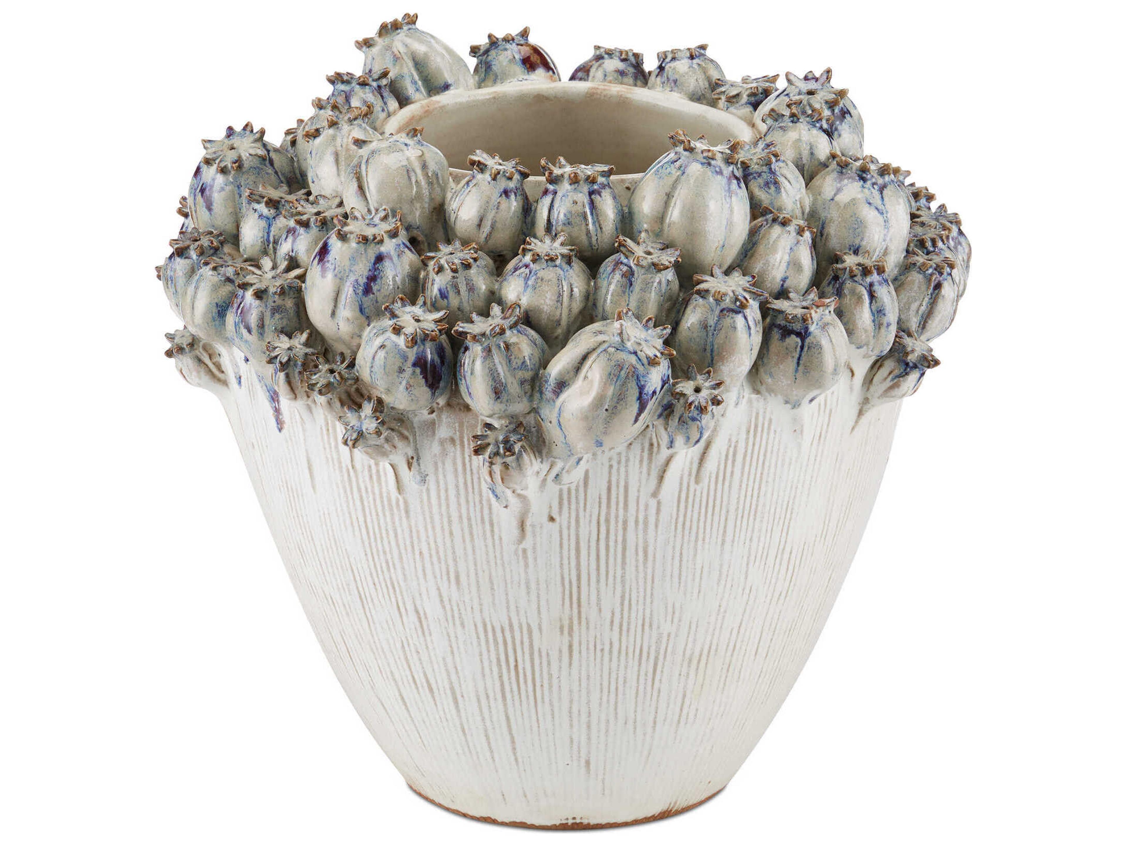 Currey & Company Poppy Pod Crown Vase