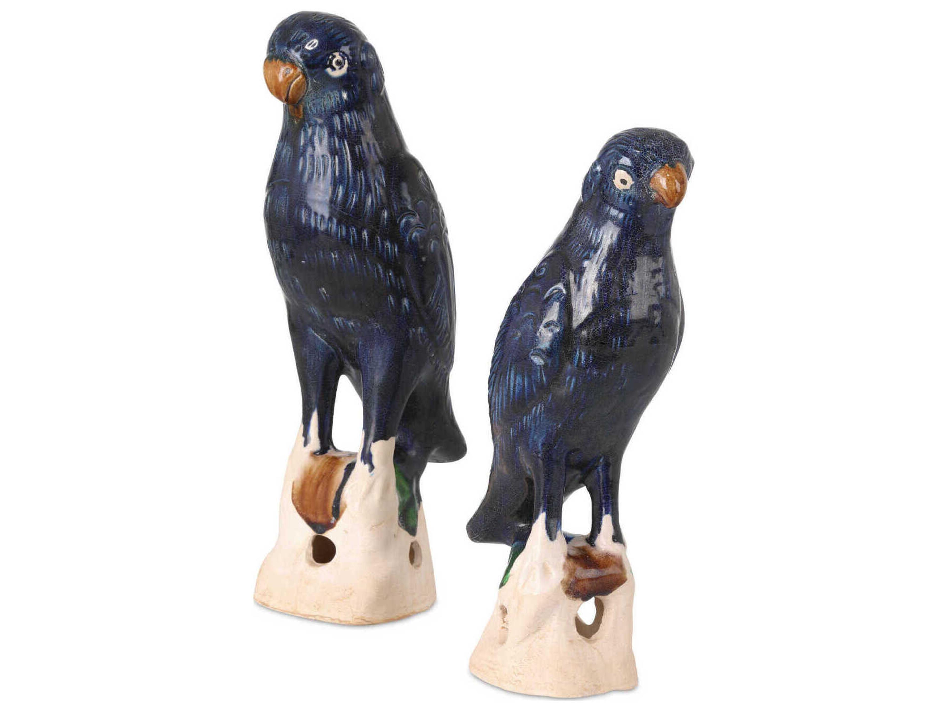 Currey & Company Tang Dynasty Parrots Set of 2