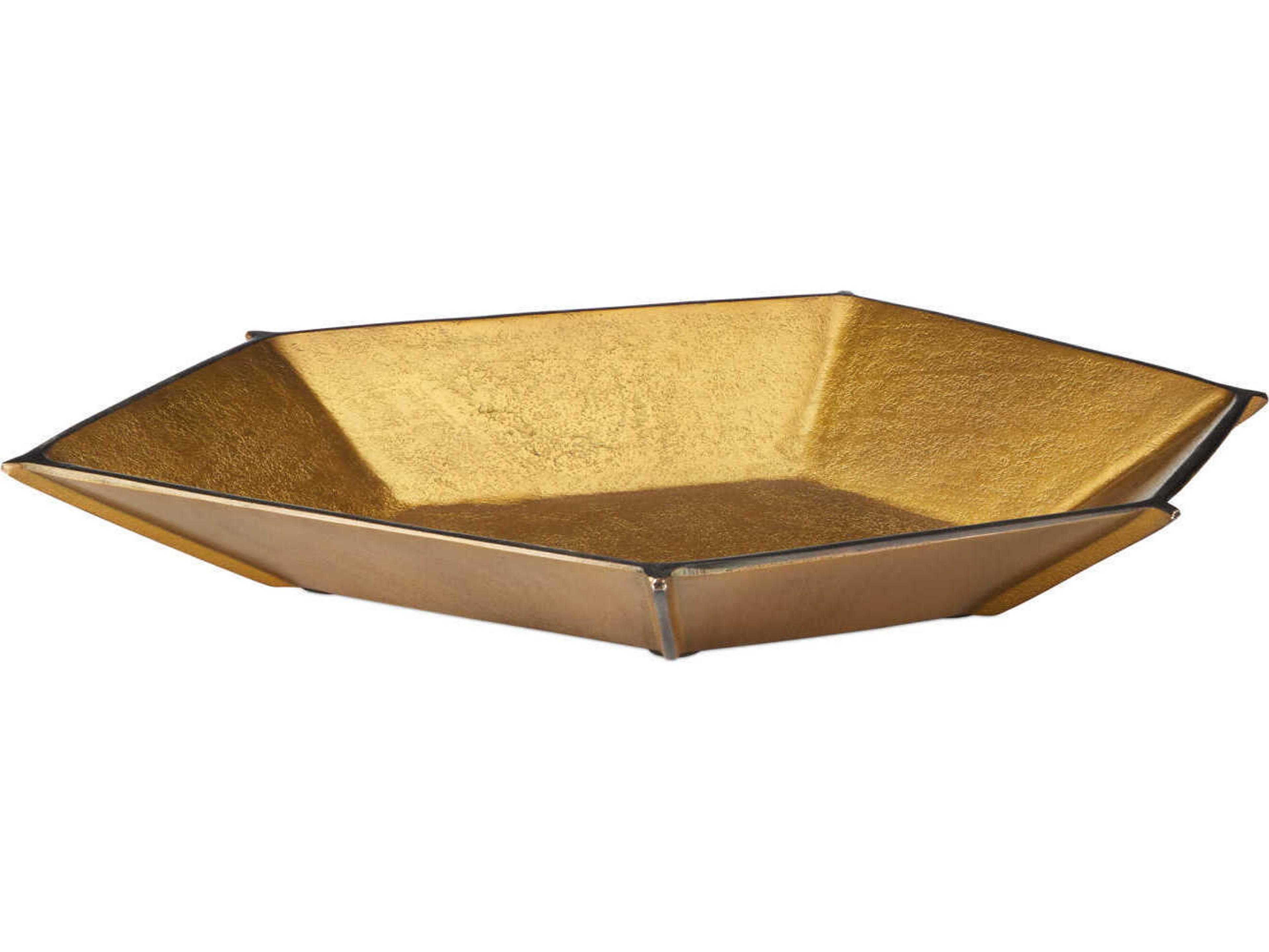 Currey & Company Merola Antique Brass Bowl