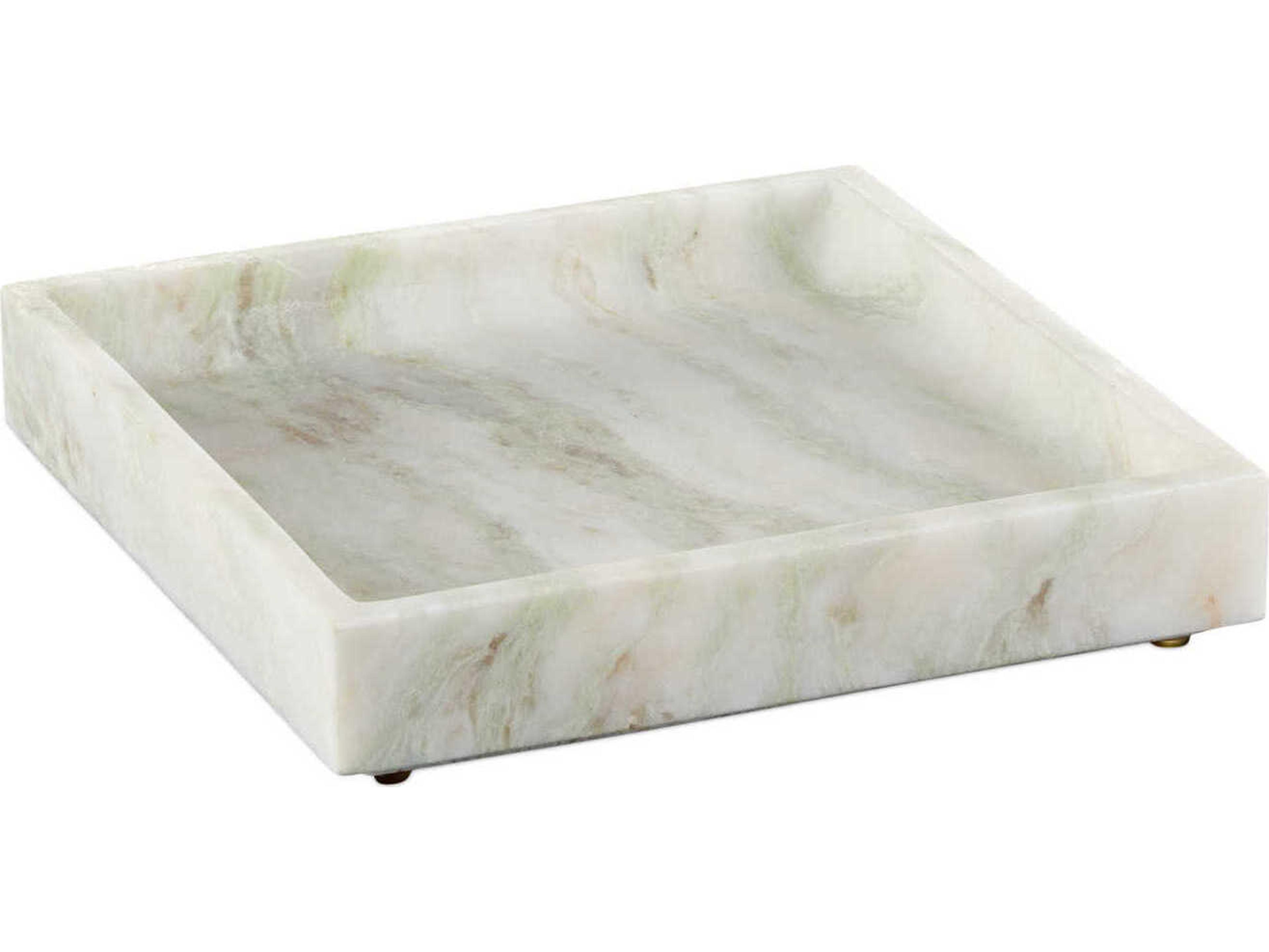 Currey & Company Bilbao Onyx Square Tray