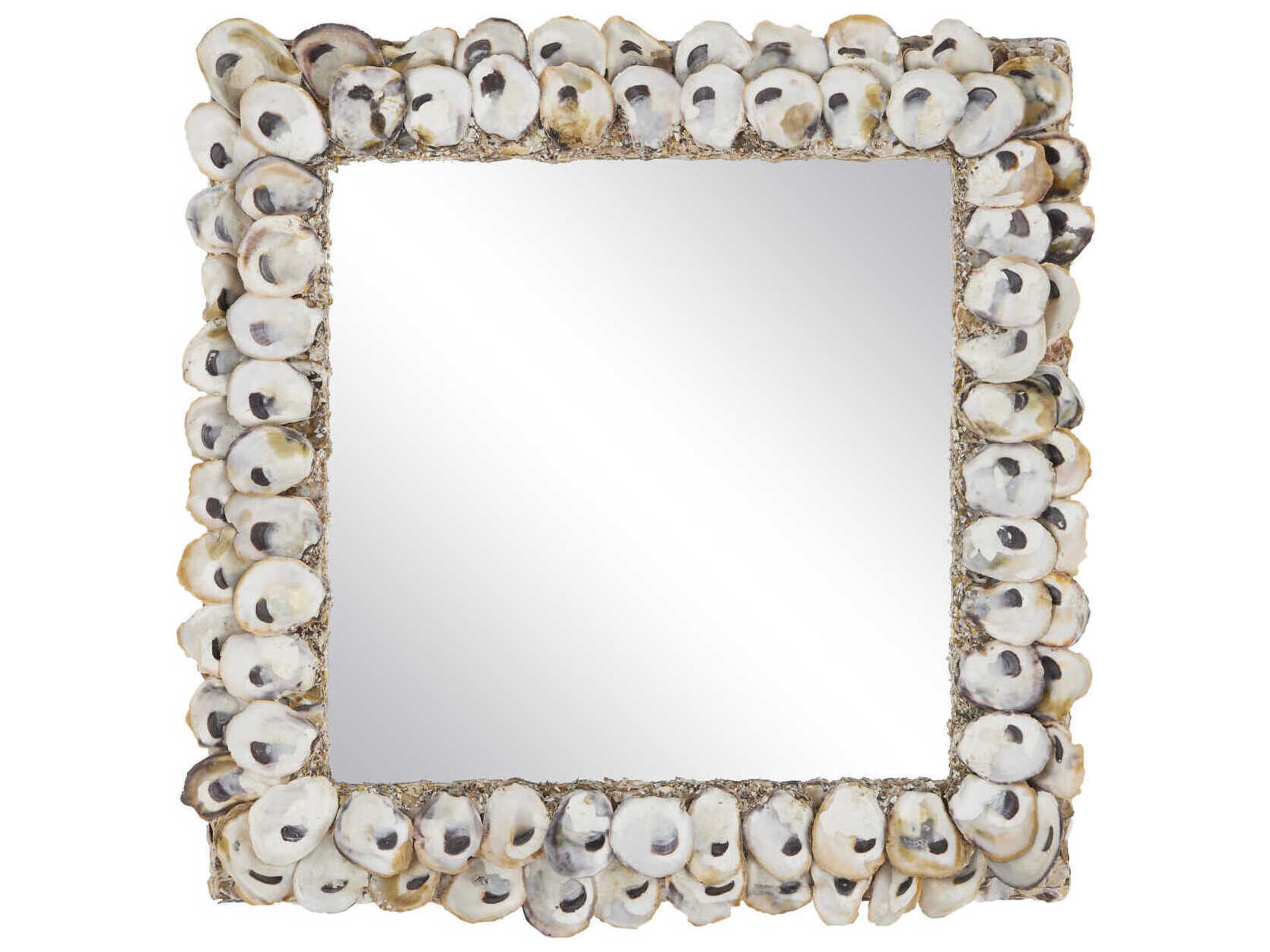 Currey & Company Currey In A Hurry Oyster Shell Wall Mirror