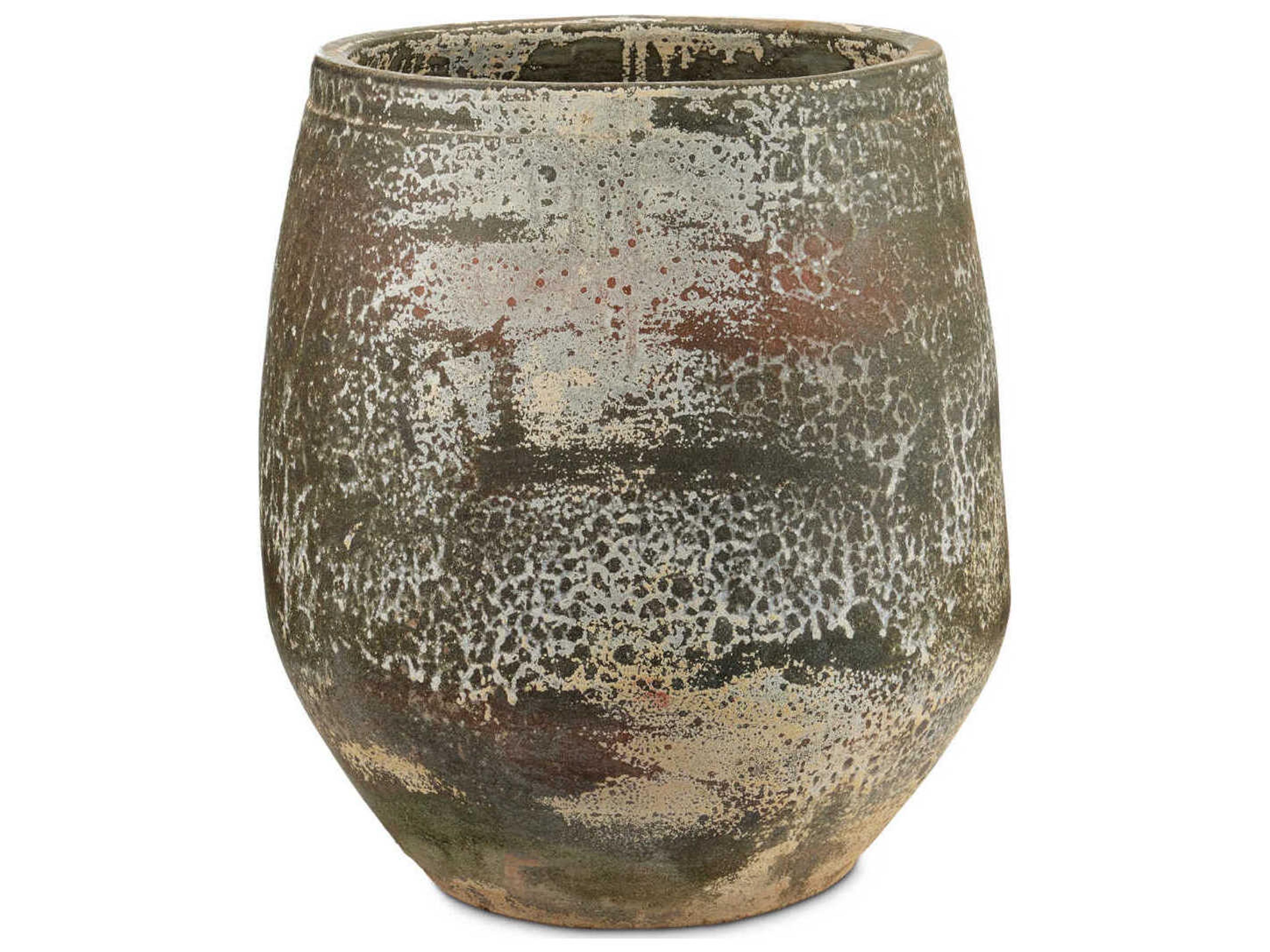 Currey & Company Greenish White Sicilia Plant Stands