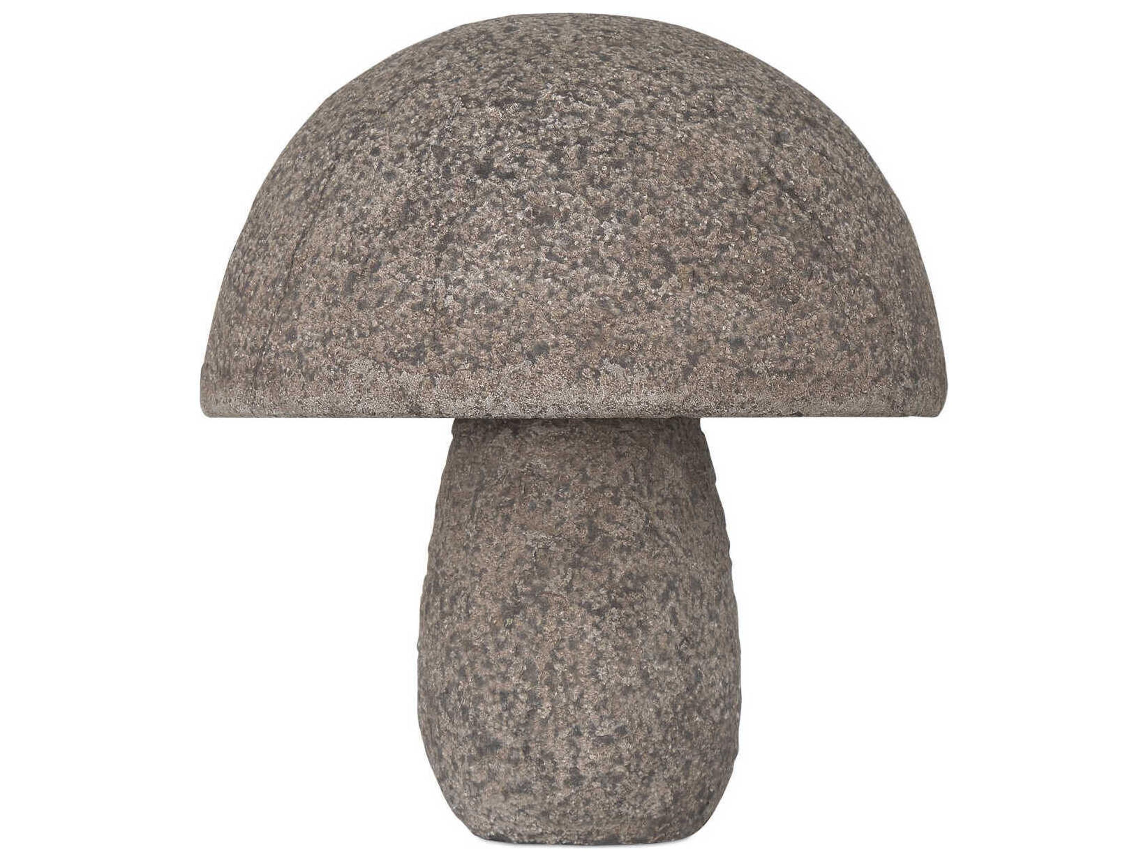 Currey & Company Textured Brown Mushroom Sculpture