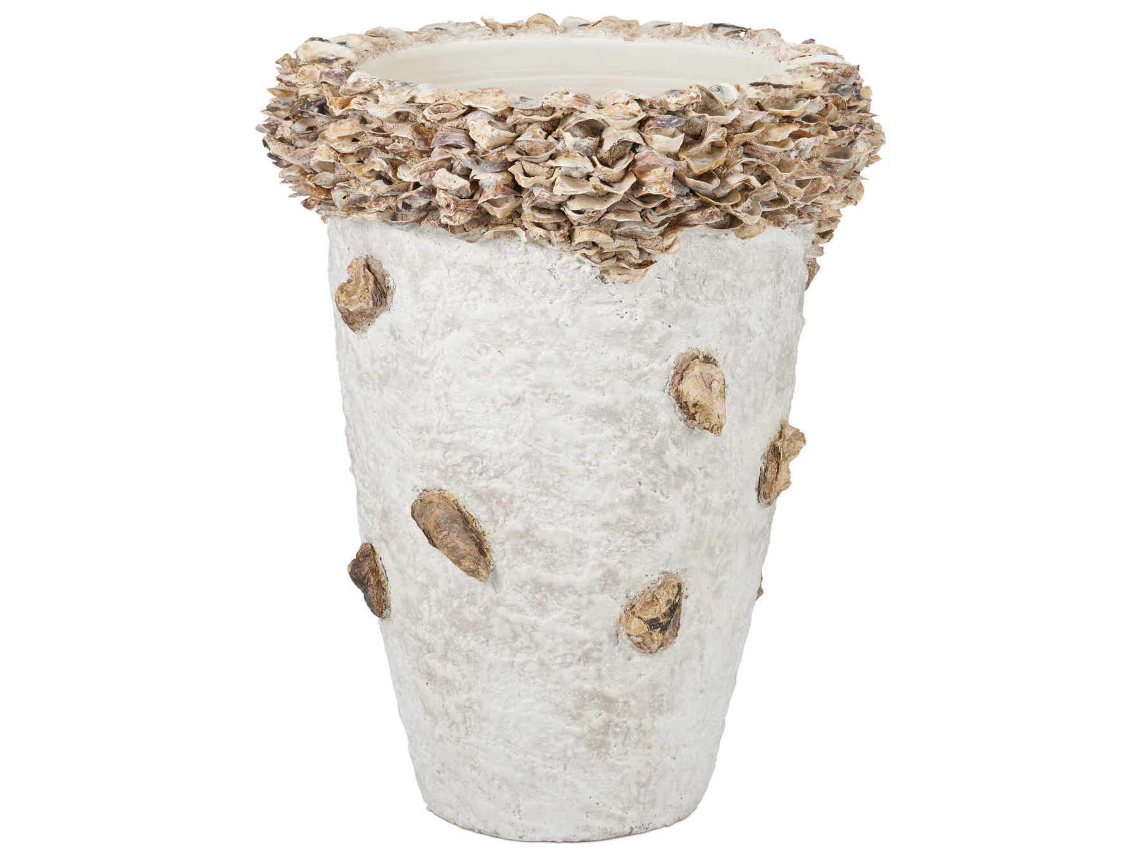 Currey & Company Oyster Shell Portland Planter