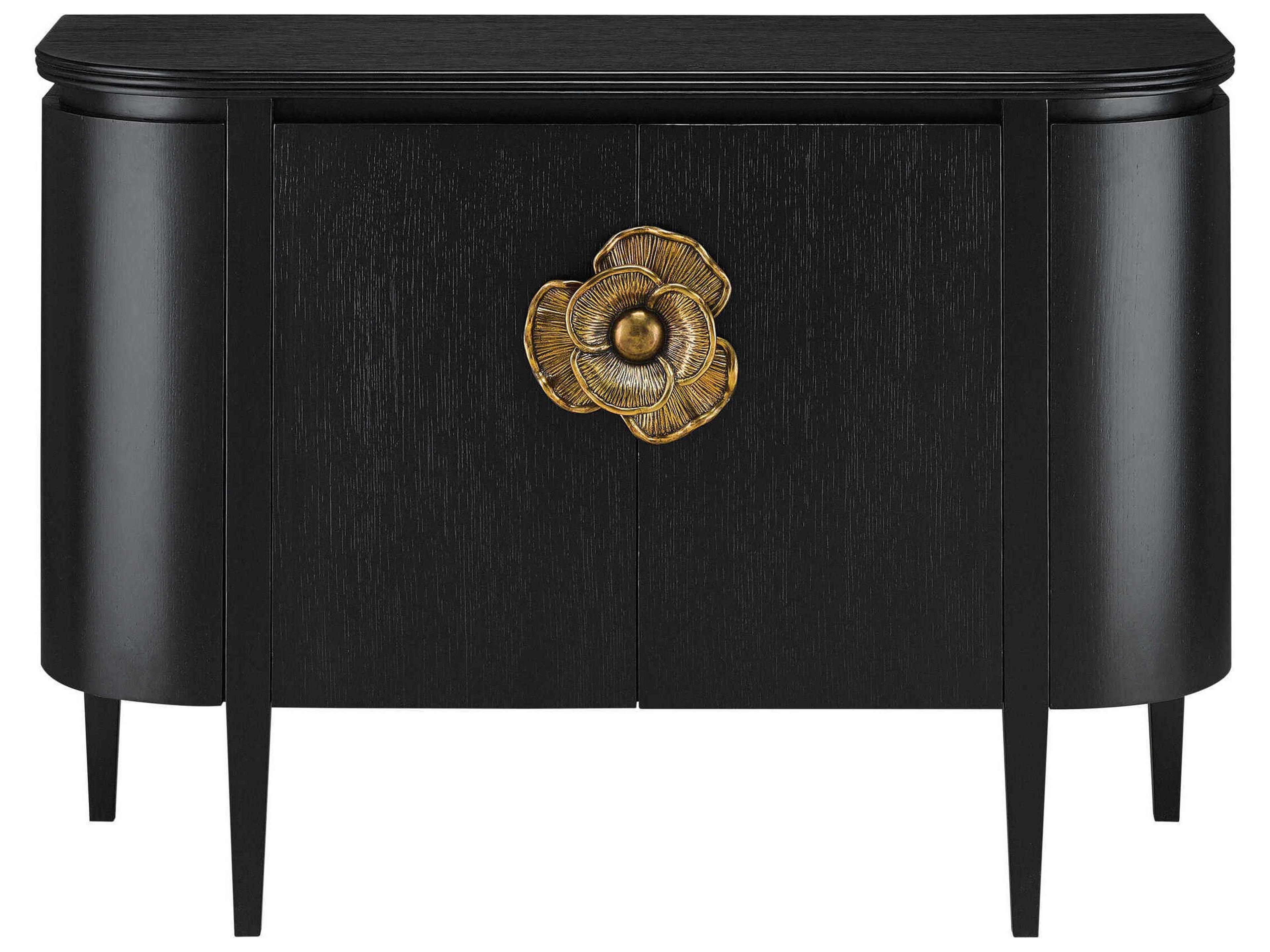 Currey & Company Briallen Demilune Accent Cabinet